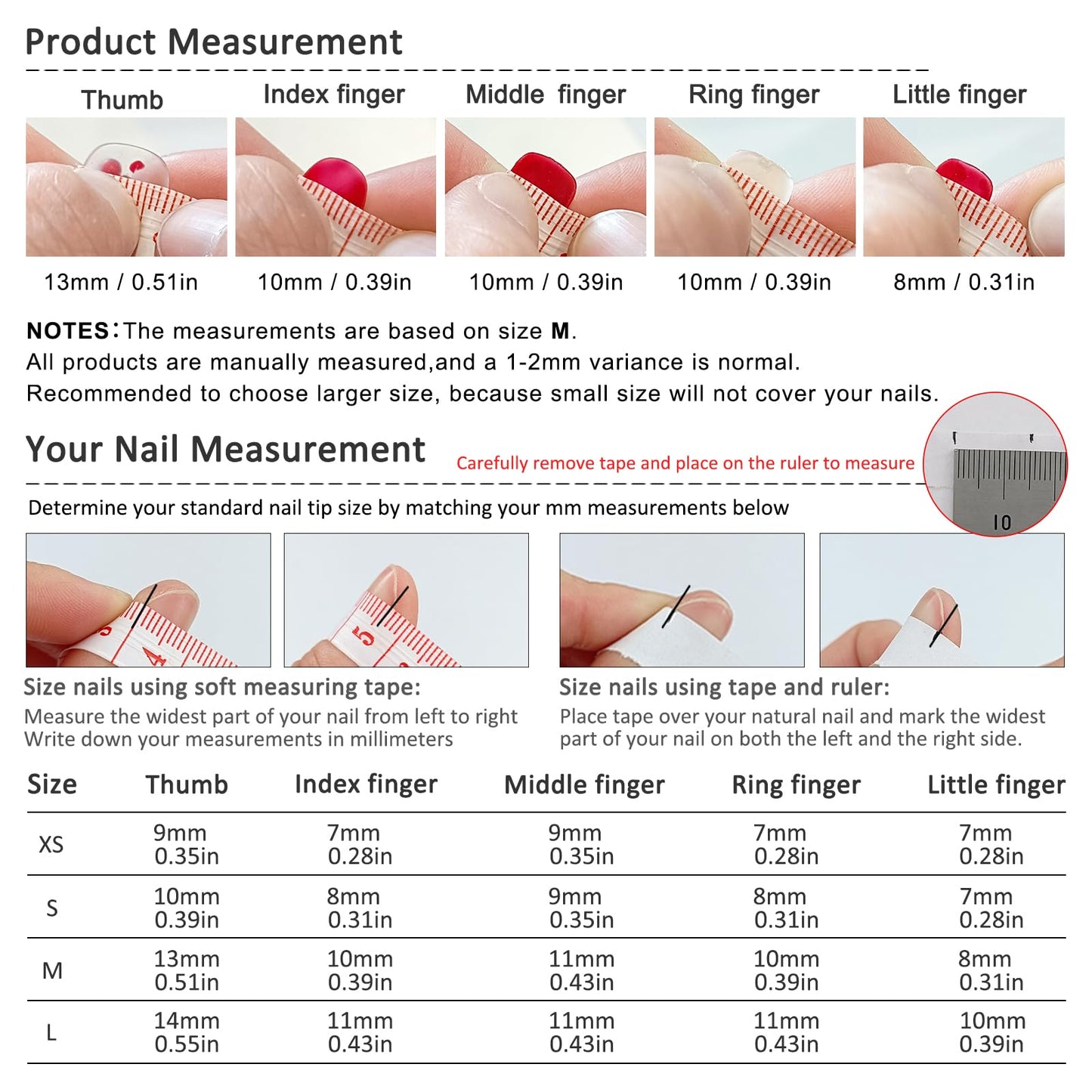 TENPAL Handmade Press on Nails for 3-12 Year Olds Girls,Resuable Gel Fake Nails with Tools for Children,Cute Nails with Lovely Strawberry Designs,Short Nails for Girls Kids Nail Art 10pcs Size(XS)