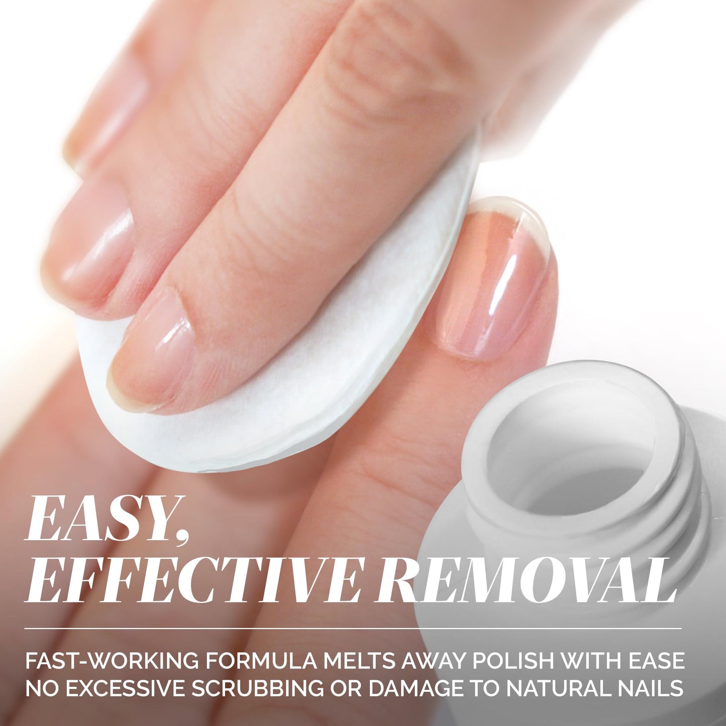 LONDONTOWN Acetone-Free Nail Polish Remover – Fast-Acting, Gentle Formula with Vitamins A & E, Removes Glitter & Dark Polish, Strengthens & Hydrates Nails, 4 fl oz