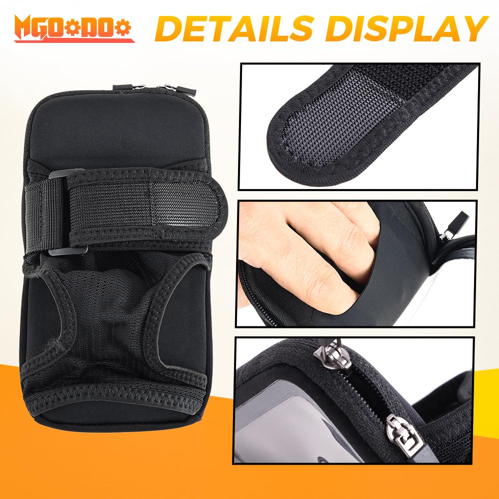 Phone Holder for Running, Wristbands and Forearm Phone Holder Compatible with iPhone 16/15/14/13/12/11 Plus Pro Max,for Ridding Jogging Running, Mobile Phone Armband Wrist Strap Bags Up to 6.9""