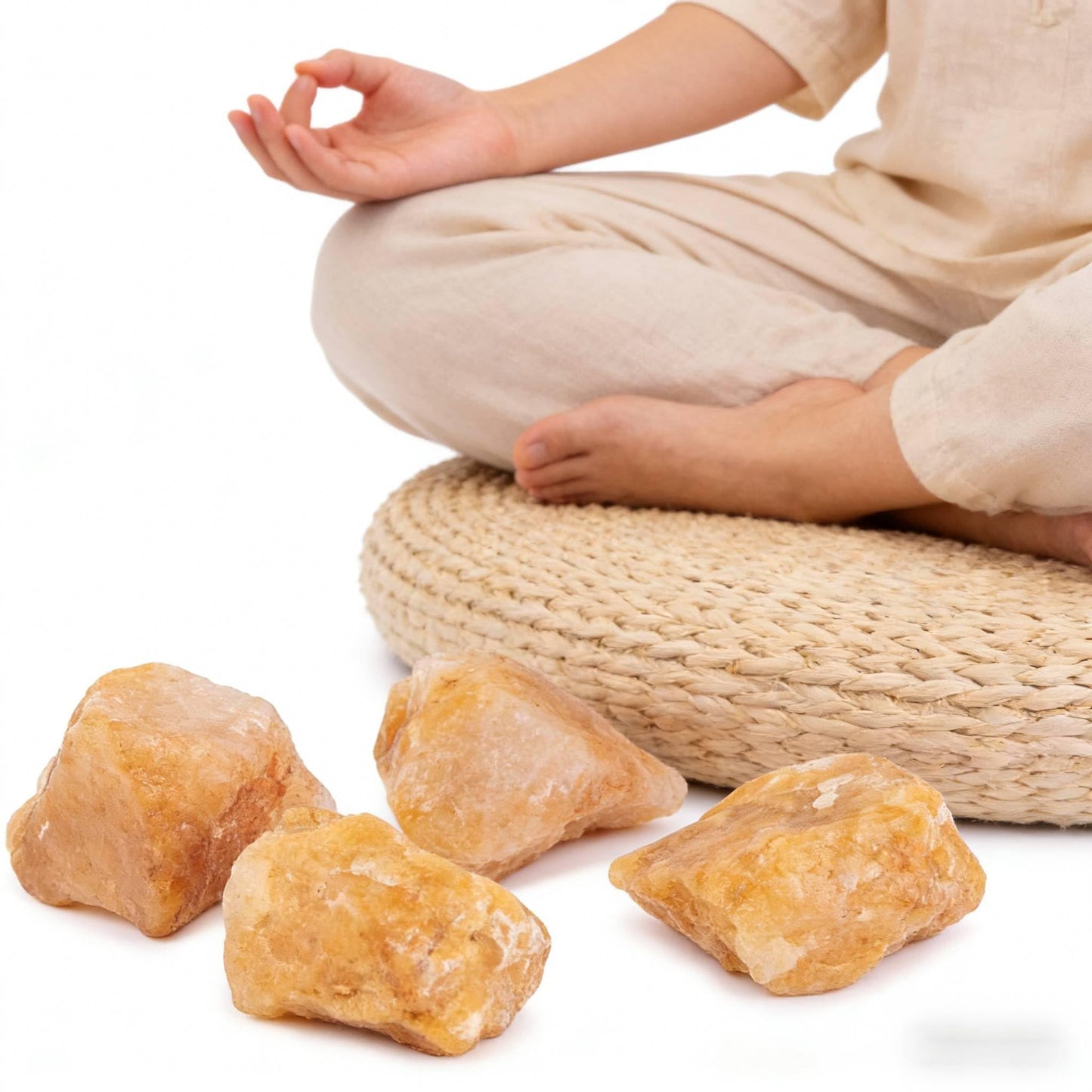 UFEEL 1 LB Bulk Rough Yellow Aventurine Crystal Stone for Tumbling Cabbing Decoration Polishing Wicca Reiki Healing Crystals Large 1" Natural Raw Stones 1 Pound (About 450 Gram)