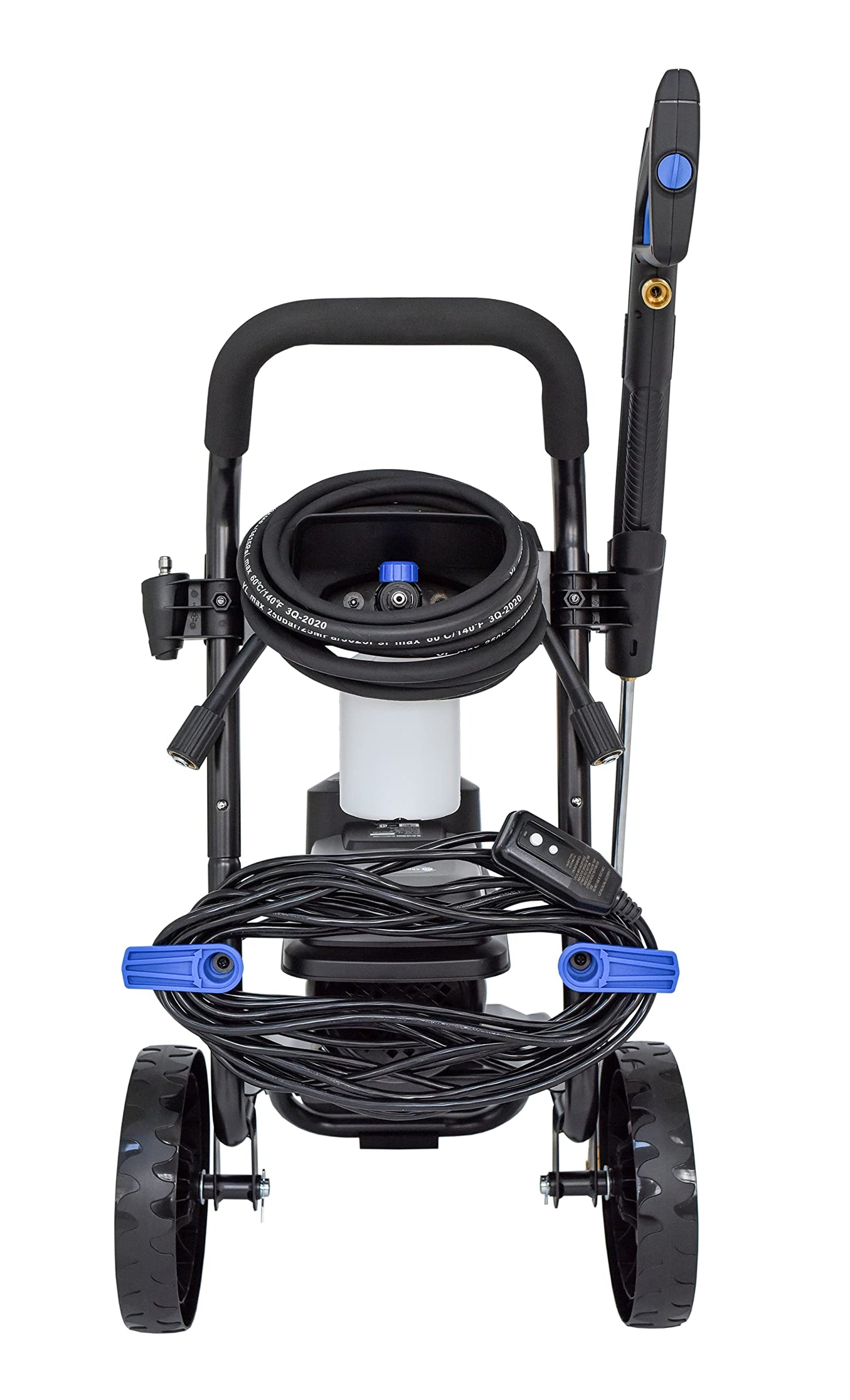 AR Blue Clean MAXX3000-BNDLNC, Includes MAXX 3000 Electric Pressure Washer with 12' Quick Connect Extension Lance. 3000 PSI, 1.3 GPM, Easy Quick Connection Lance, Trigger Gun, 25' Hose, 61 lbs