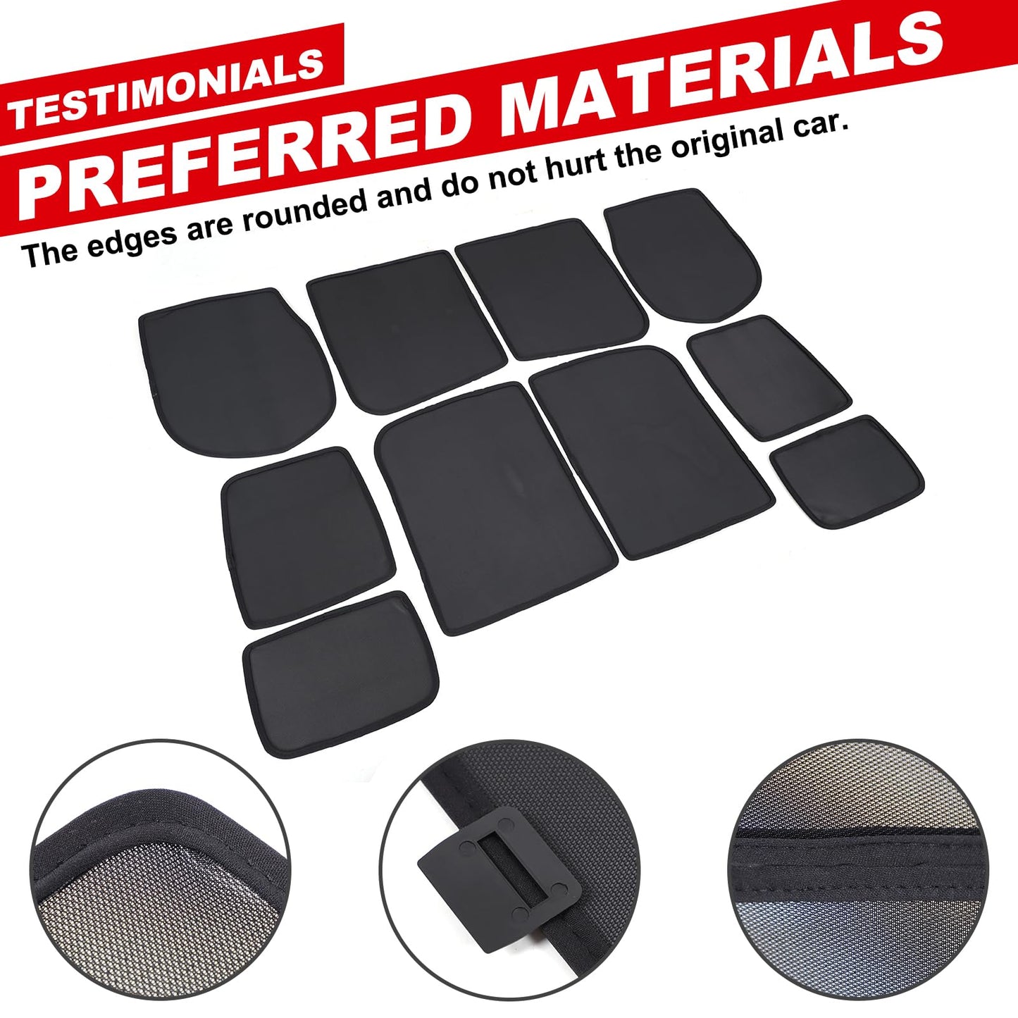 Car Window Shades Compatible with Land Rover Defender 110 2020-2025，Front Rear Sun Shade Breathable Block UV Rays Privacy Screen Reduce Glare Protection Curtain Sunshades (Whole car)