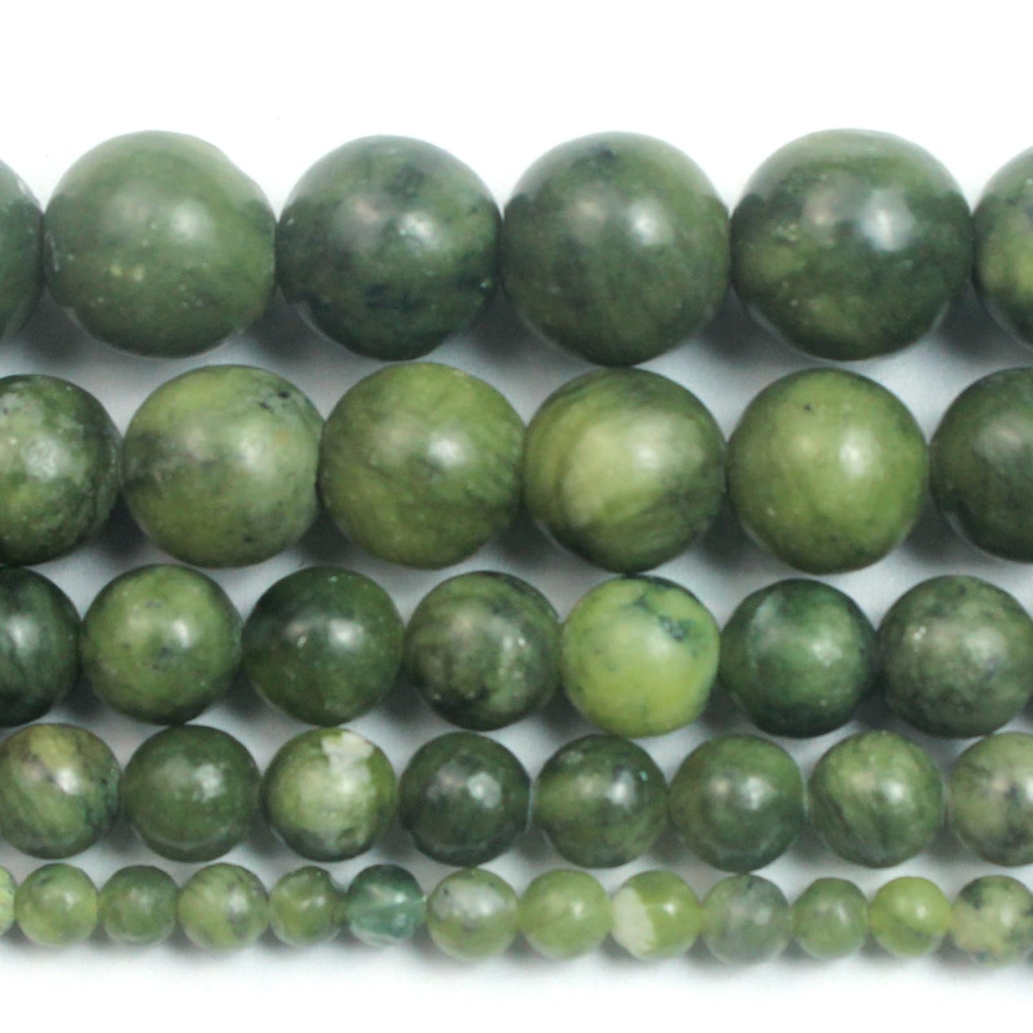 Cynbpm Jade Beads Charms for Jewelry Making Supplies for Adults Bracelet Making Kit Green Gemstone Natural Stone Beads 15" 1 Strand 6mm