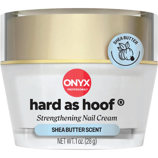 Onyx Professional Hard as Hoof Nail Strengthening Cream, Shea Butter Scent - Nail Growth & Conditioning Cuticle Cream Stops Splits, Chips, Cracks & Strengthens Nails, 1 oz