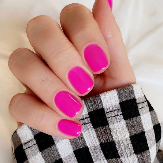 Press on Nails Short Fake Nails,Lucoffeoi 24pcs Square Acrylic False Nails Extra Short Artificial Nails Color Full Cover Glue on Nails Stick on Nails for Women Girls Manicure Art Decorations