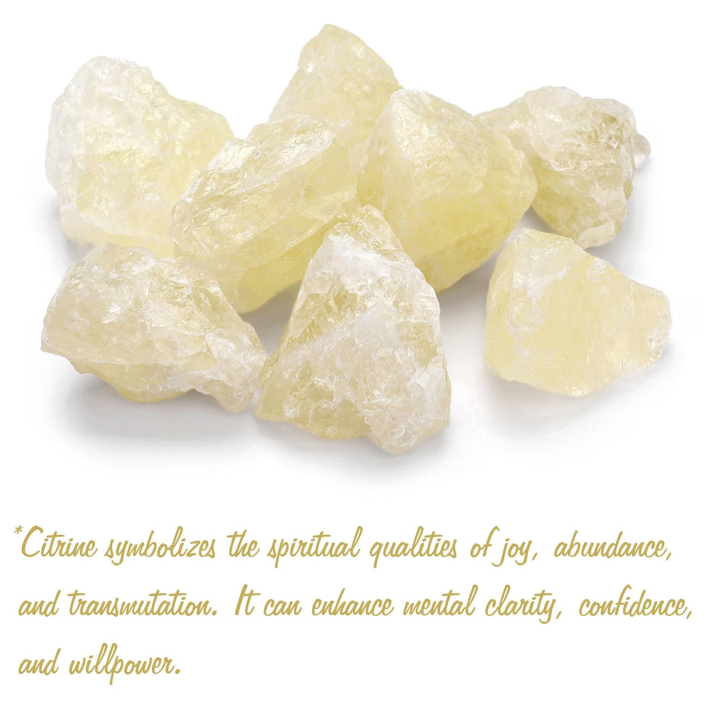 GolbalJew Citrine Natural Raw Crystals 2PCS Healing Crystal Stones 1.2-2.0” Reiki Healing Gemstones for Meditation Chakra Balance Home Decor
