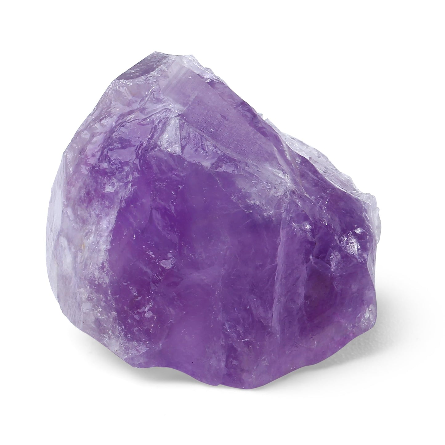 XIANNVXI Light Amethyst 1.8-2.2" Large Raw Crystals and Healing Stones Natural Rough Crystal Rocks Tumbling Cabbing Polishing Fountain Rocks 1PCS