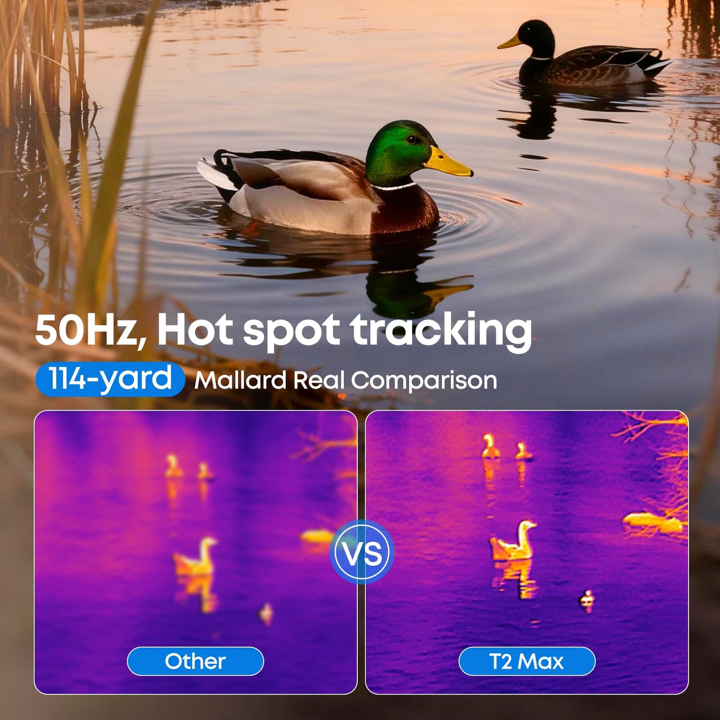 Thermal Master T2 Max - Birdwatching Thermal Camera for Android, 512x384 Super Resolution Thermal Monocular with 50Hz, 15mm Manual Lens, 15x Digital Zoom, 25mK NETD, Wildlife Observation, Black