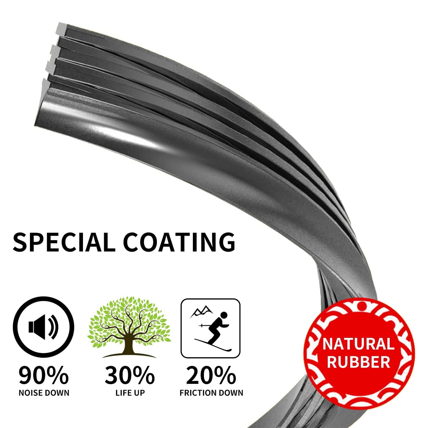 WINNERS Windshield Wiper Blades Set for 2024-2025 Chevy Trax - Driver and Passenger Side Replacement