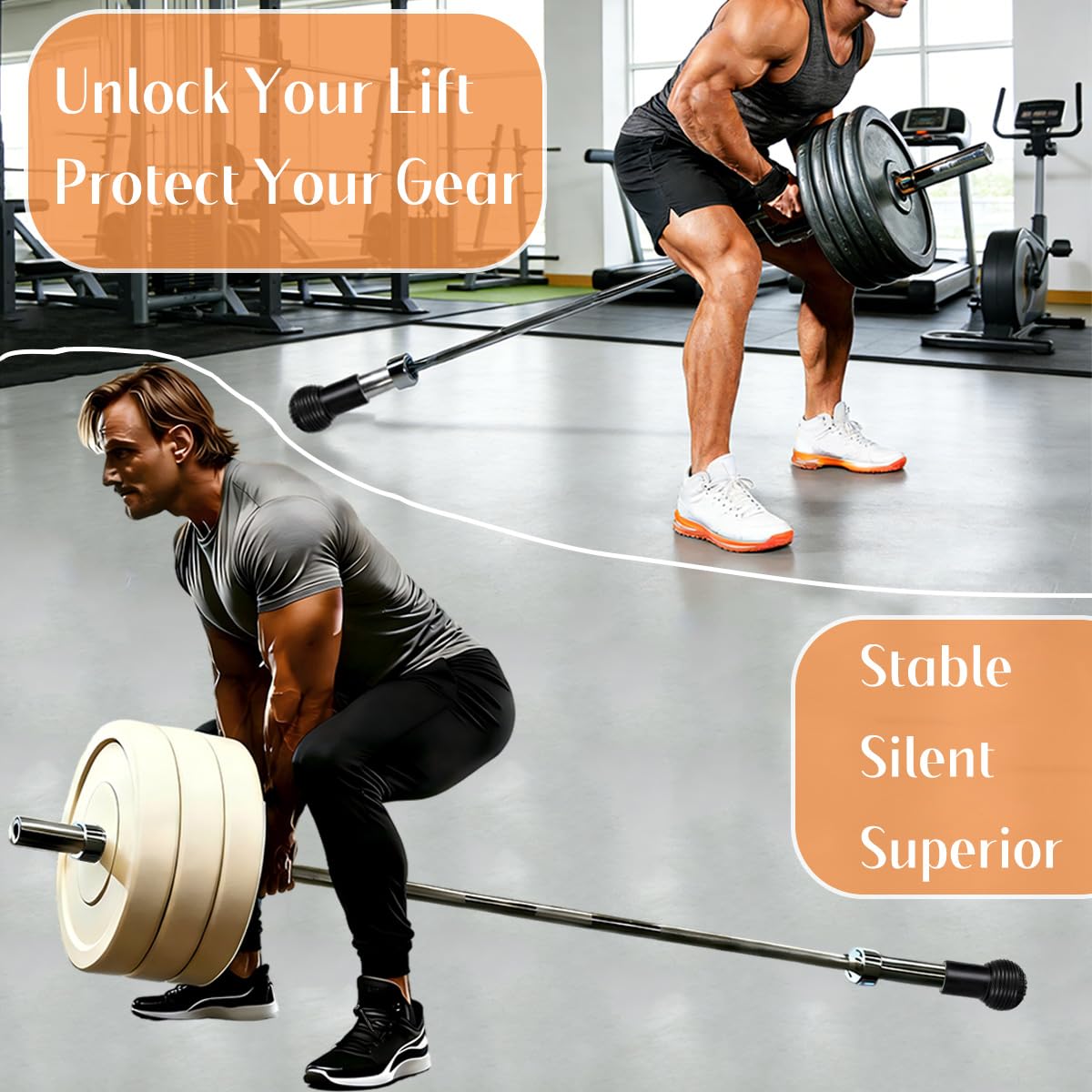 SerniaXin Landmine Attachment for Barbell, 360° Rotation for Row, Split Squat, Press in Home Gym, Natural Rubber 2" Olympic Bar Fit (1)"