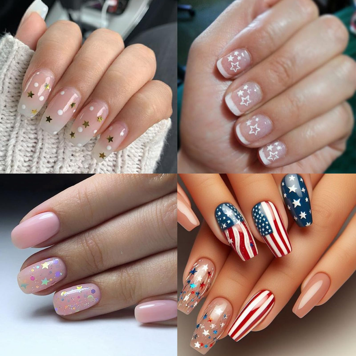 9 Sheets Shiny Twill Star Nail Stickers 3D Self-Adhesive Holographic Laser Color Gold and Silver Five-Pointed Star Design Women Girls Nail Art Decoration
