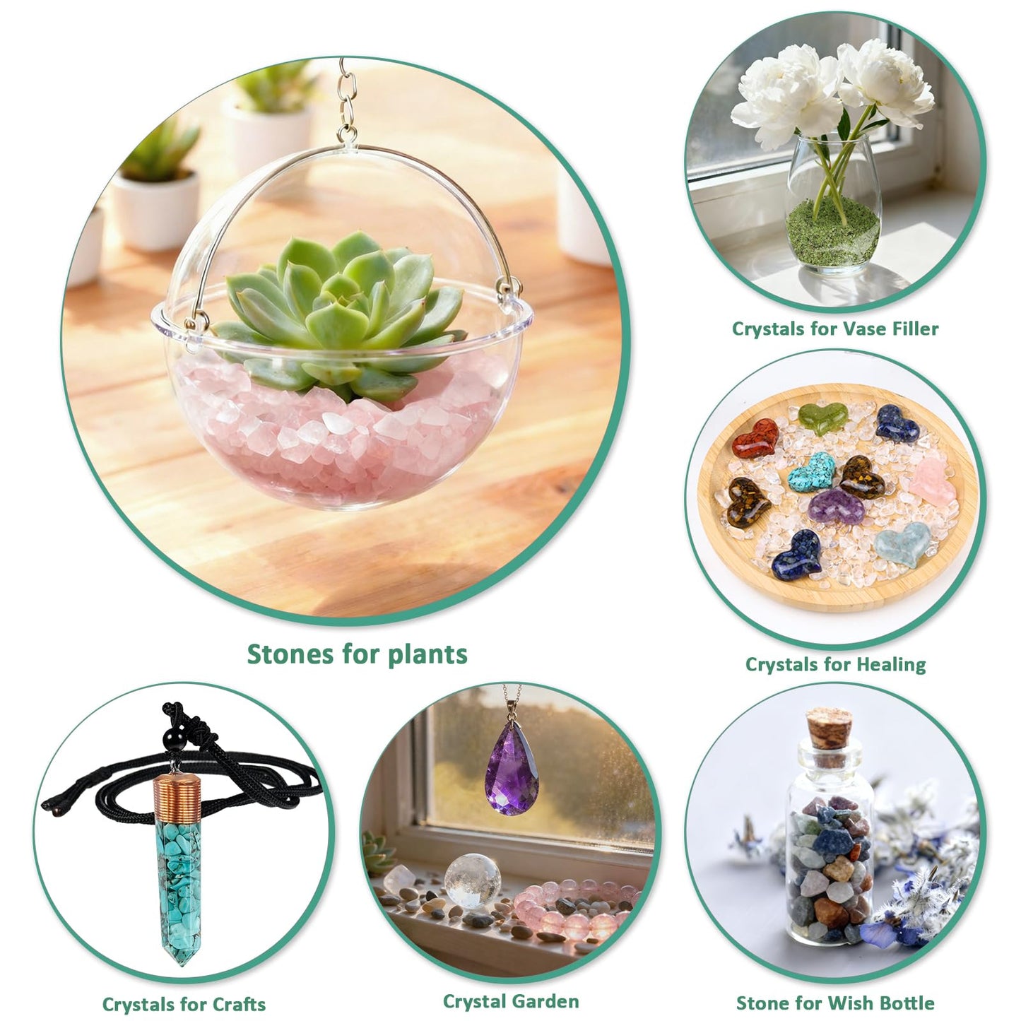 rockcloud 1 lb Moon Stone Tumbled Chips Crushed Stone Healing Reiki Crystal Jewelry Making Home Decoration