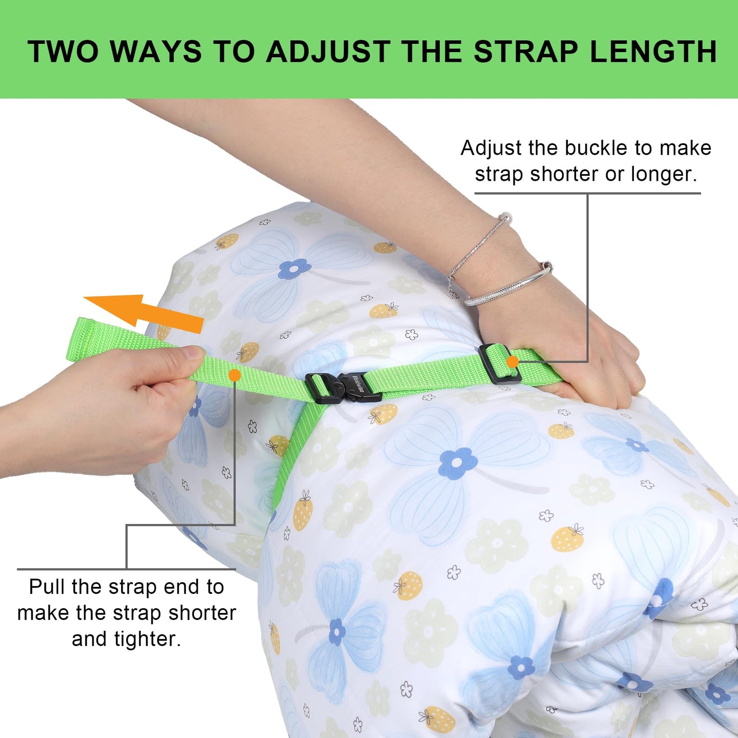 Vividwise Utility Straps with Metal Quick Release Buckle, Adjustable Nylon Belt Backpack Accessories Sleeping Bag Strap for Hiking, Travel, Outdoor Sports (Green-Metal Buckle, 1" W-48 L)"