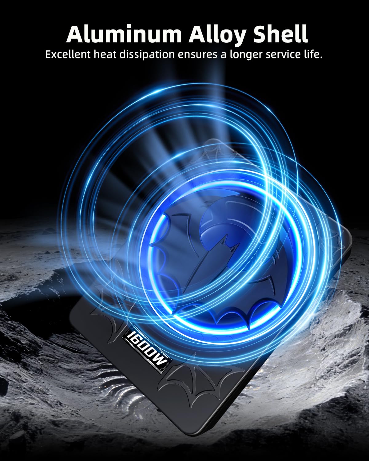 SUBPULSIX 1600W Slim Underseat Car Subwoofer and Amp Package, Powered Under Seat Subwoofer with Built-in Amp, Subsonic Deep Bass, Cast Aluminum, DSP Class D, LED Ambient Light, for Truck SUV Sedan