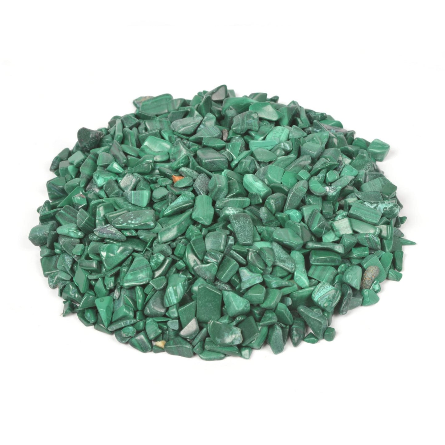 Natural Malachite Polished Chips Crushed Tumbled Stone Crystal Healing Embellishments 100 grams