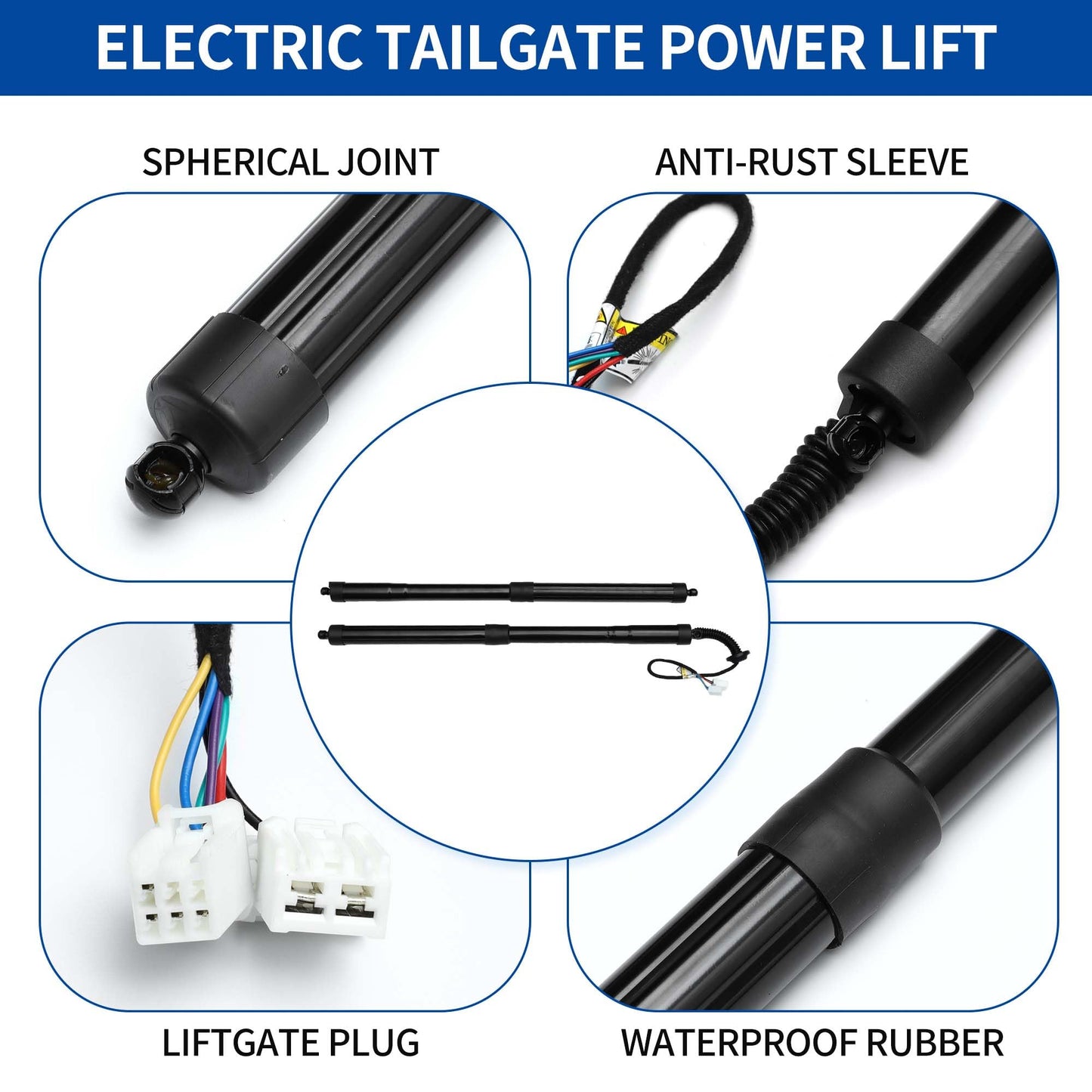 X AUTOHAUX Rear Left Right Tailgate Power Lift Support for Honda Pilot 5 Doors 2016-2021 Liftgate Power Hatch Shock Strut No.74961TG7325 1 Pair