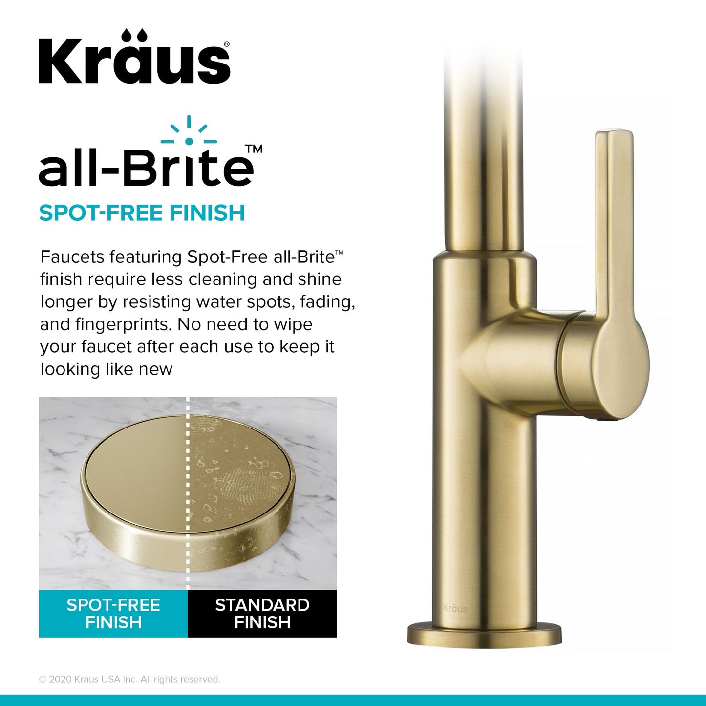 KRAUS Oletto High-Arc Single Handle Pull-Down Kitchen Faucet in Spot Free Antique Champagne Bronze, KPF-2821SFACB