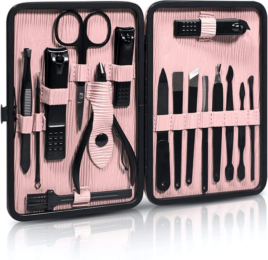 Queensland Quintessentials Manicure Kit for Women - Complete Nail Care Set with Toenail Clippers for Thick Nails - Ideal for Seniors - Professional Nail Nippers & Clippers - Perfect for Home Use