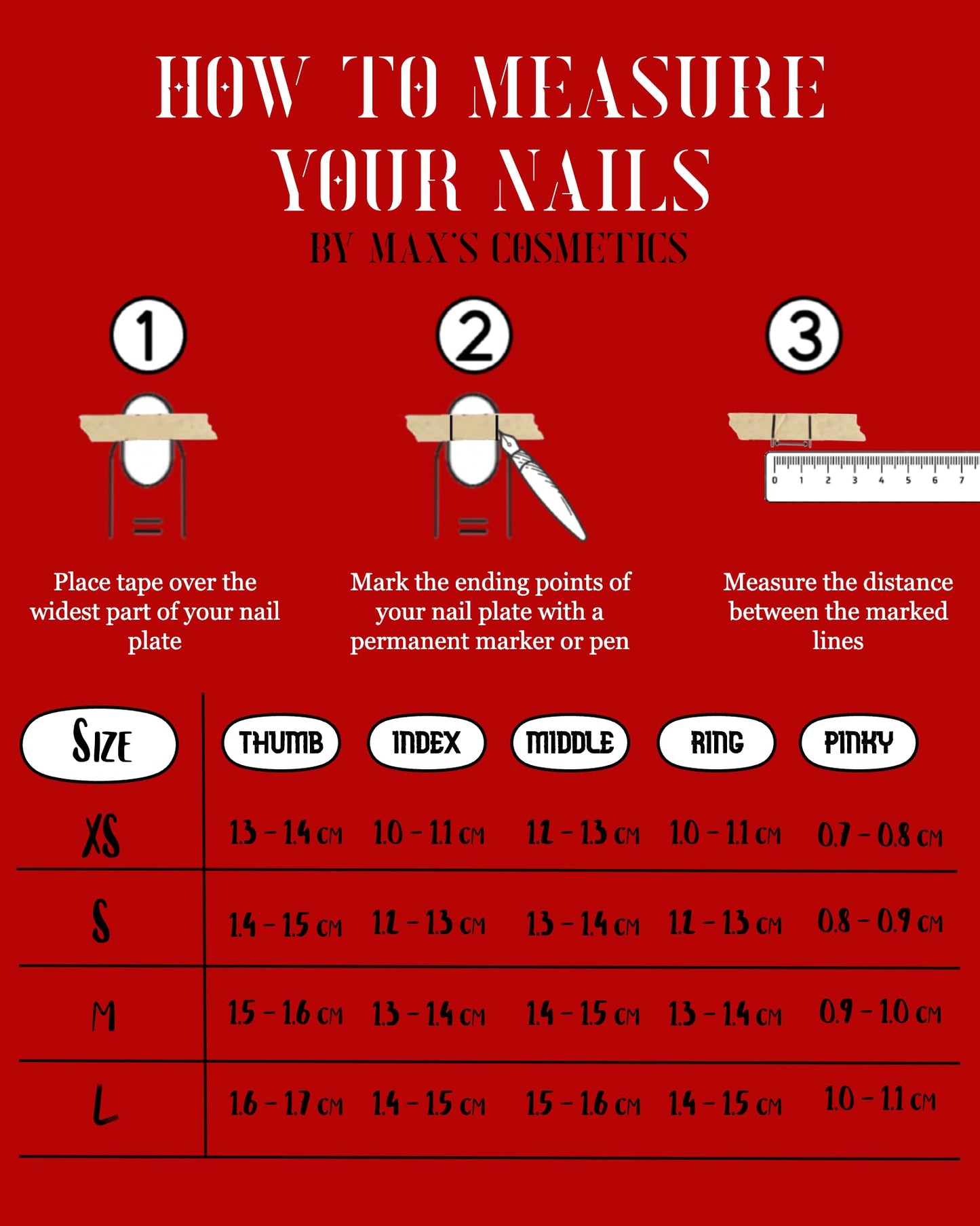 Max’s Press-On Nails, French Tip Collection | 30-Piece Nail Kit including both Nail Glue & Adhesive Tabs (Square Aged Red Wine, Medium)