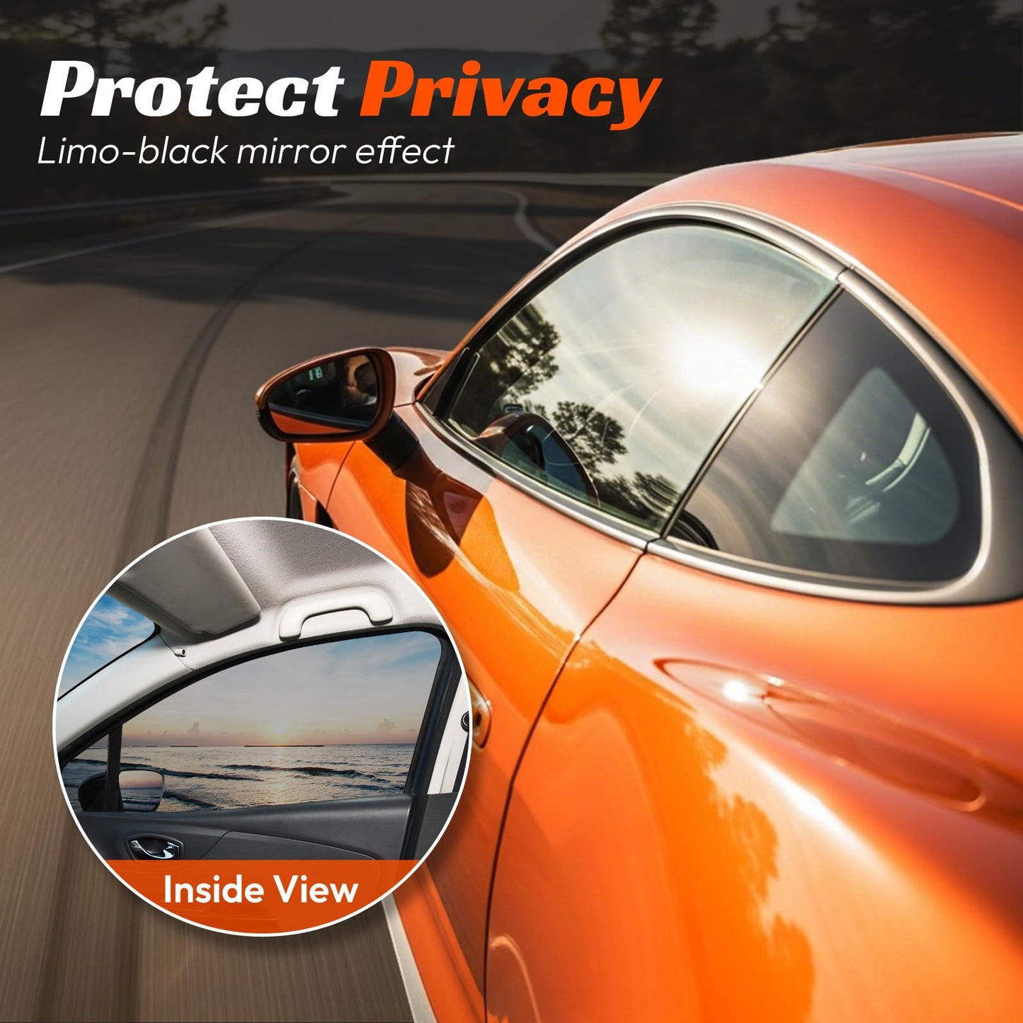 PAMAGOO Window Tint Car 20% VLT, 60" x100' Ceramic Window Roll for Privacy Sun & Glare Protection UV Heat Blocking, Scratch Resistant 5-Layer