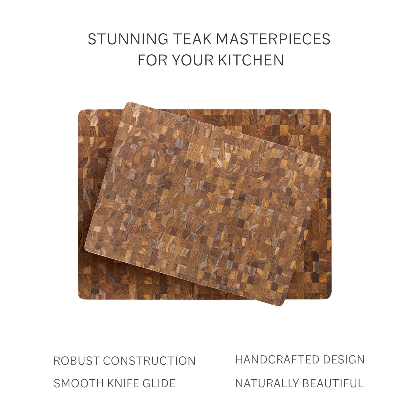 Teakhaus Butcher Block Cutting Board - Extra Large Wooden Cutting Board - Holiday Gift Ideas for Men and Women - Gift-Ready End Grain Wood, Knife Friendly - FSC Certified