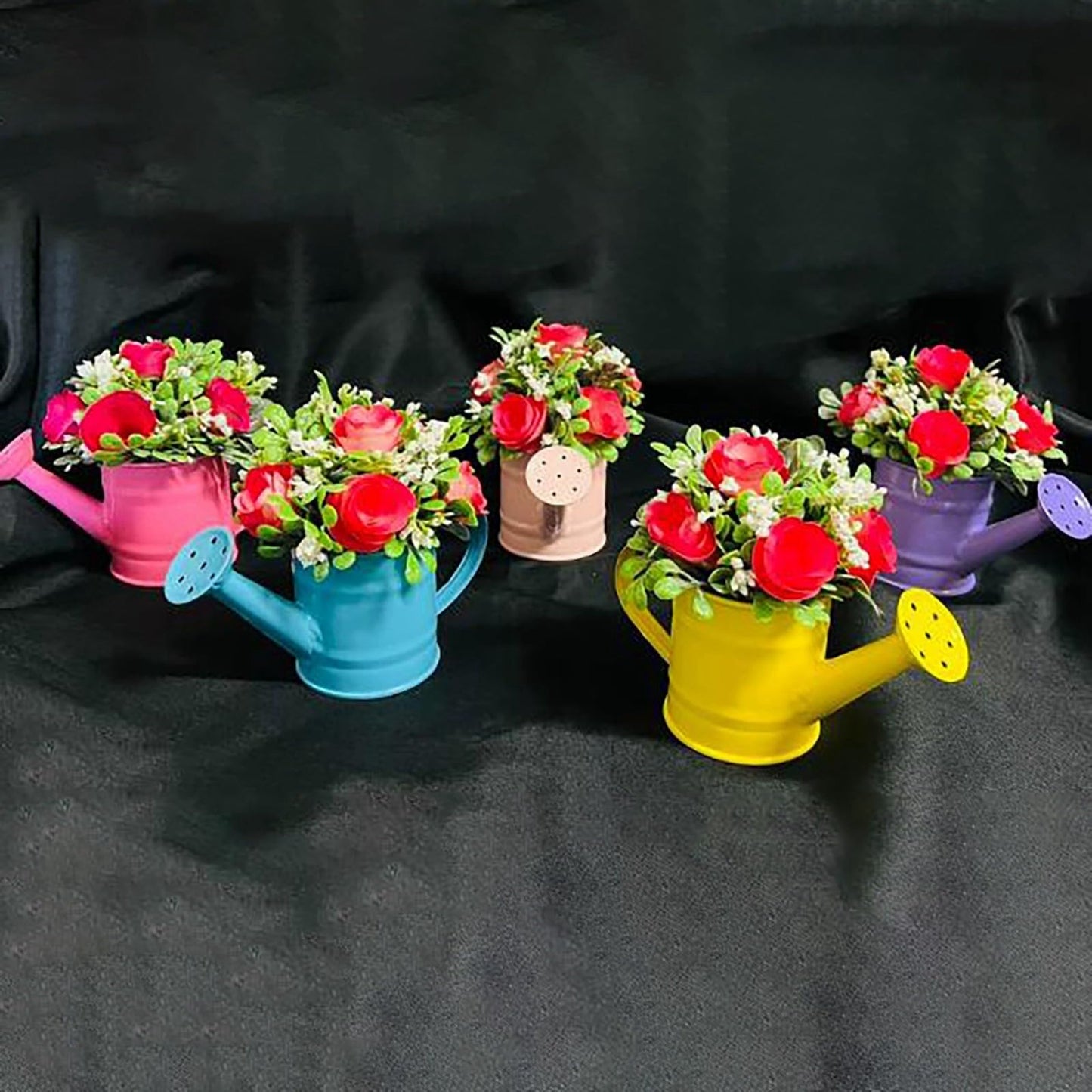 Watering Can, 1L Metal Flower Garden Watering Can, Lightweight Durable Decorative Gardening Tool for Outdoor Indoor Plants Lawn Garden (Purple)