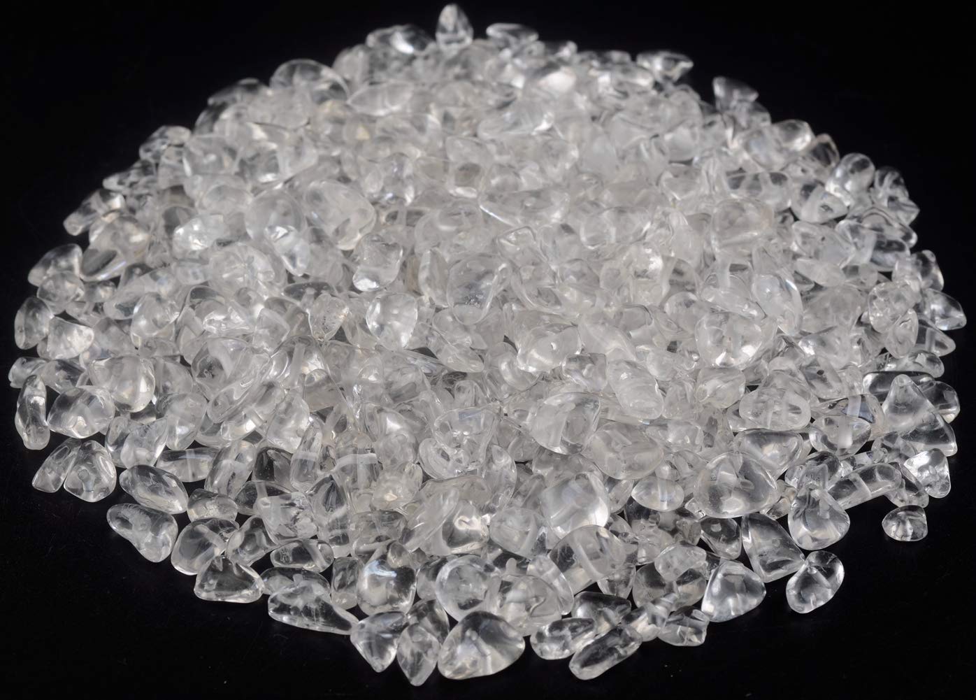 Natural Chip Stone Beads Crystal Quartz 5-8mm About 400 Pieces Irregular Gemstones Healing Crystal Loose Rocks Bead Hole Drilled DIY for Bracelet Jewelry Making Crafting (5-8mm, Clear Crystal Quartz)