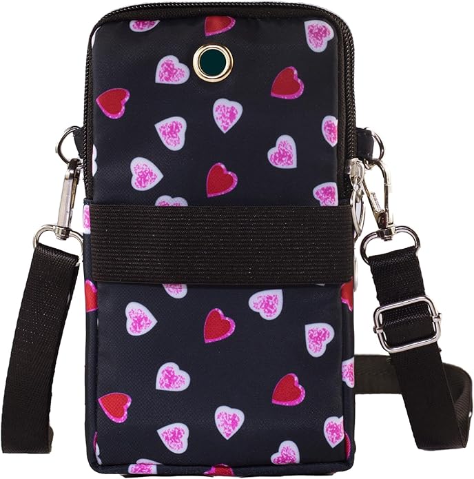 JANKS Small Crossbody Bag for Women - Mini Phone Purses with Crossbody Strap and Wallet - Nylon Arm Bag