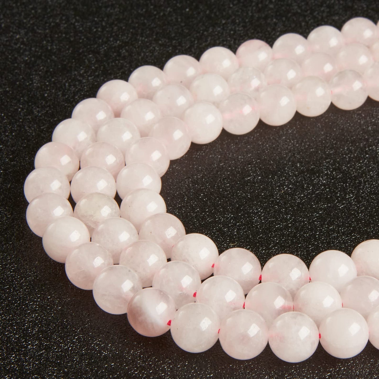 100pcs 8mm Rose Quartz Beads Natural Gemstone Beads Round Loose Beads for Jewelry Making