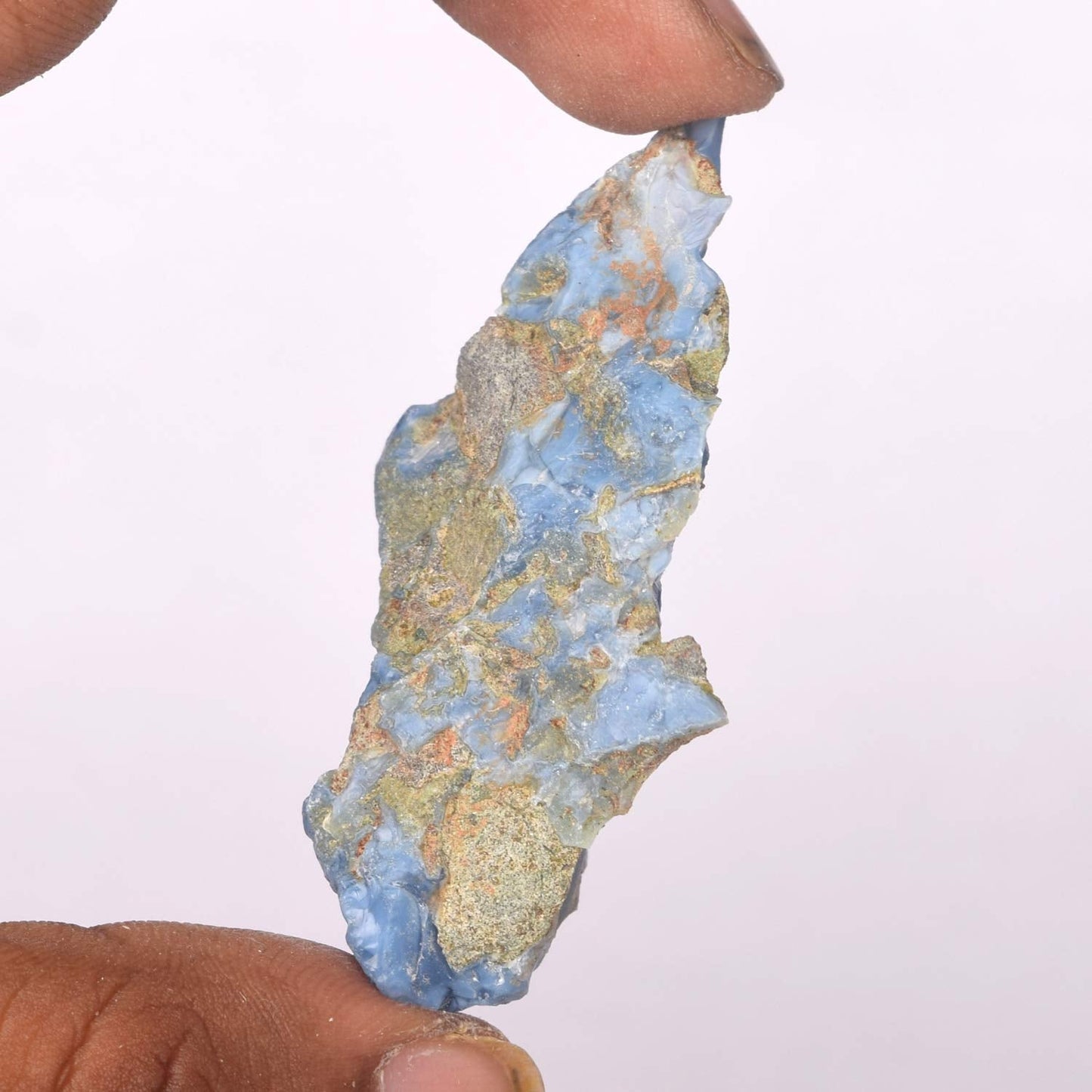 GEMHUB Gemstone For Jewelry Making 120.00 Caratt Natural Egl Certified Rock Rough Raw Blue Opal Loose Gemstone for Jewelry Making