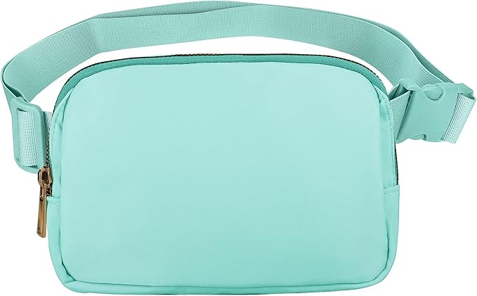 VOROLO Fanny Pack For Women And Men Crossbody Bag Belt Bag with Adjustable Strap Graduation Gifts Light Green