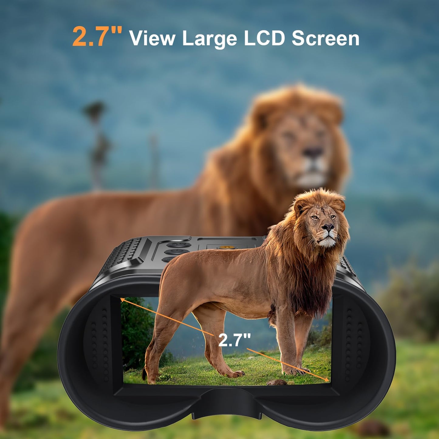 ISHARE Night Vision Goggles- Head Mounted Night Vision Binoculars, 1312FT Digital Infrared Viewing for Adults with 32GB Card, 8X Digital Zoom, for Outdoor Exploration, Camping