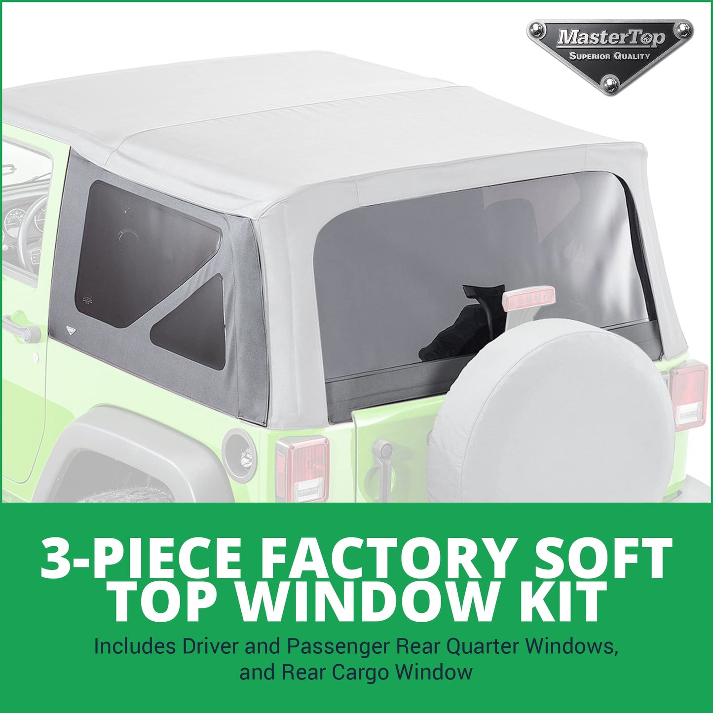 MasterTop 3-Piece Soft Top (11-18 2DR DIA)