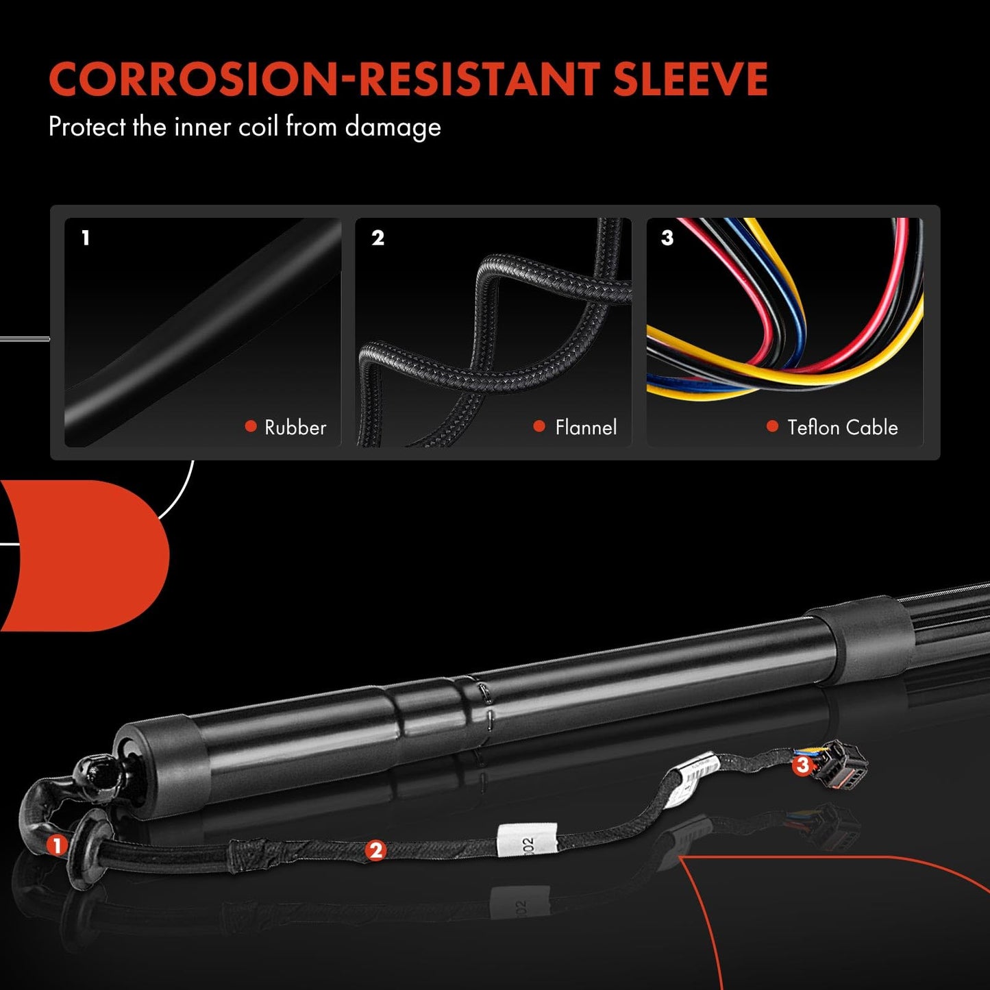 A-Premium Rear Power Hatch Lift Support Compatible with Land Rover Models - Range Rover Sport L320 Series 2012 2013, Sport Utility Electric Rear Tailgate Lift Struts Liftgate Actuator
