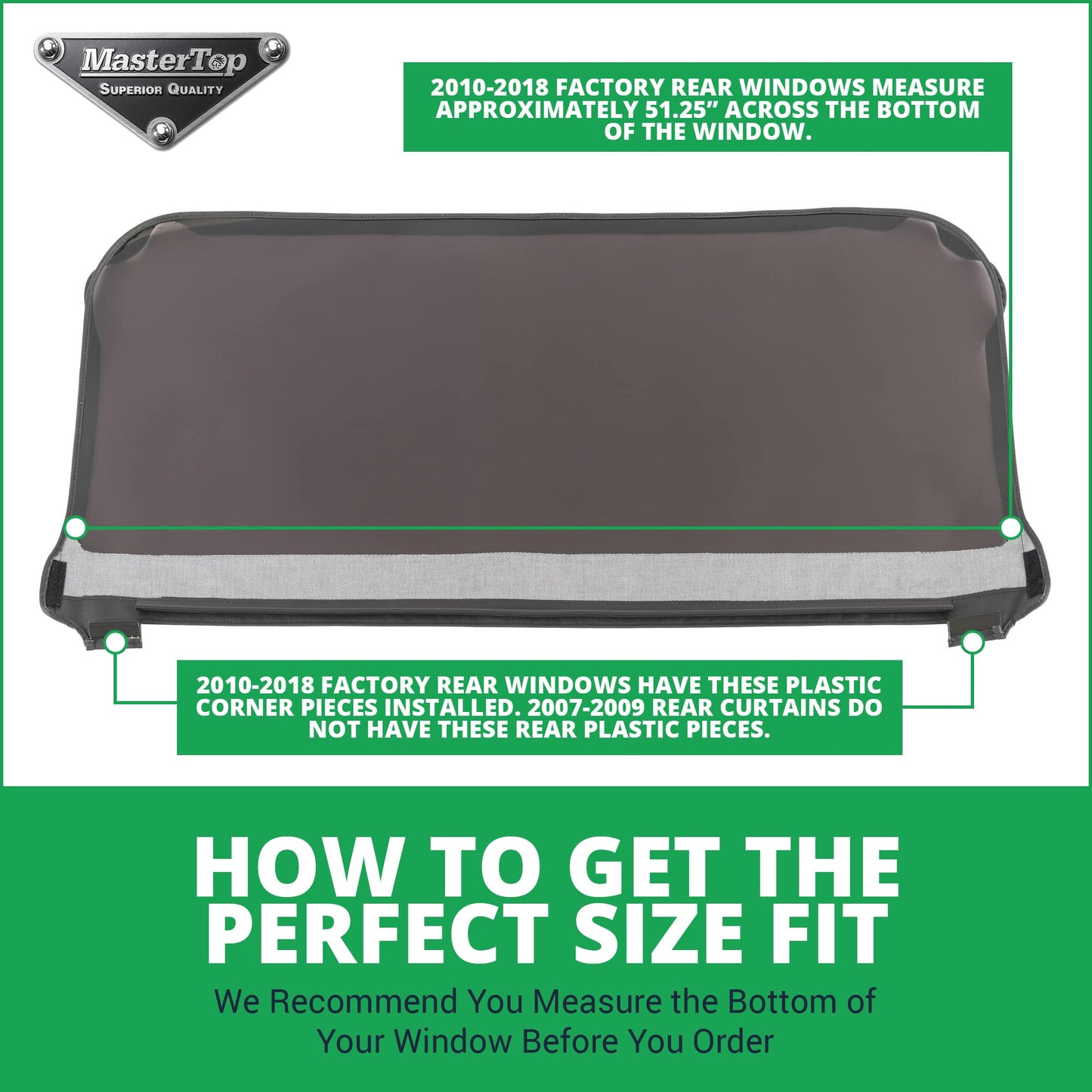 MasterTop 3-Piece Soft Top (11-18 2DR DIA)