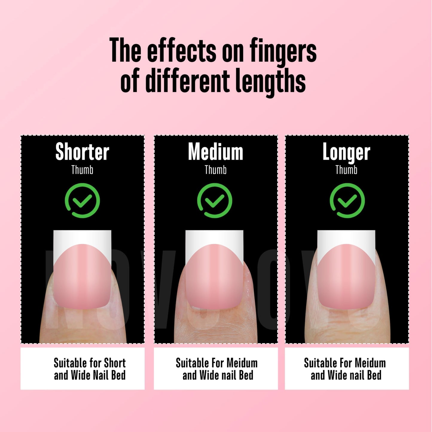 NOVO OVO Short Sharp Square White French Tip Nail Tips Press on BABY PINK, Need Builder Gel Top Coat Nail Glue, Soft Gel Fake Nail Extension, Full Cover False Nails for Salon DIY x 15 Sizes 240 pcs