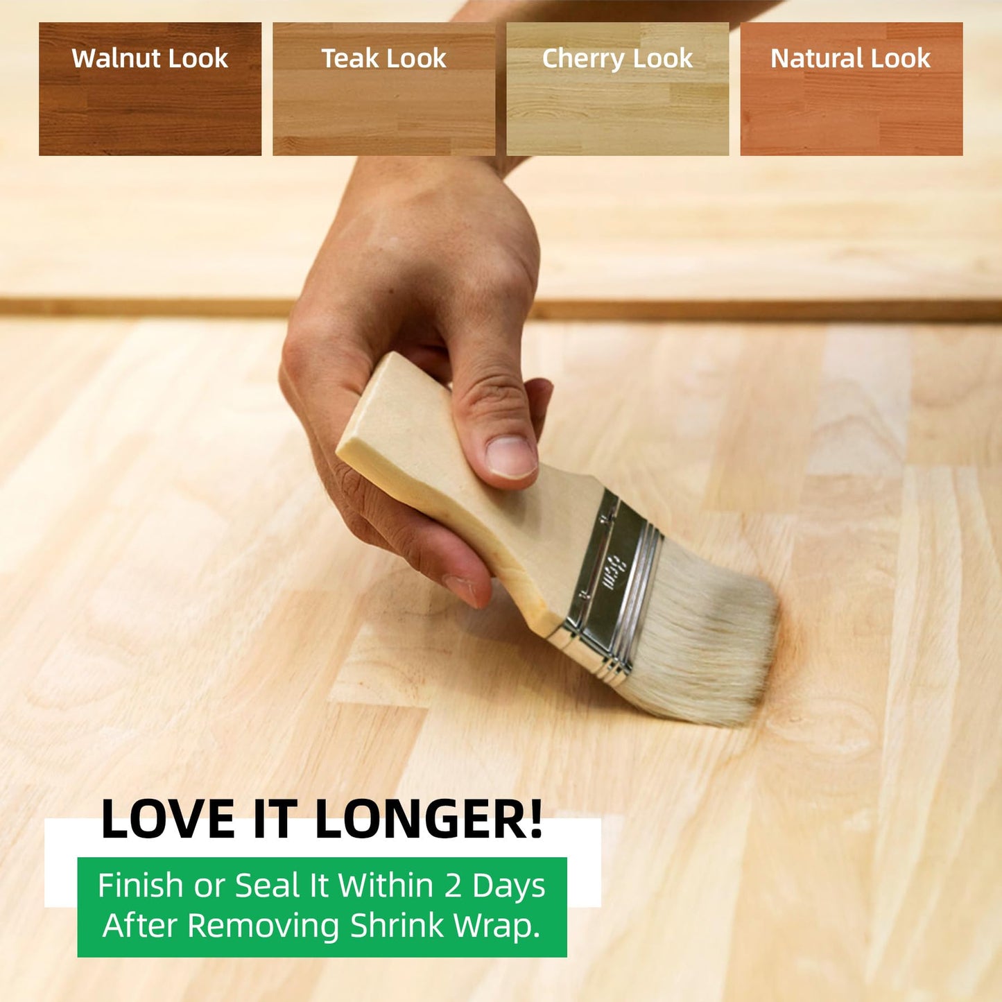 Butcher Block Countertop Wood Tabletop - Premium 3.98ft, 47.76"x25"x1.5" Solid Hardwood Plank for DIY Kitchen Island, Countertop, Coffee Bar and Desk with Natural Unfinished Birch Finish