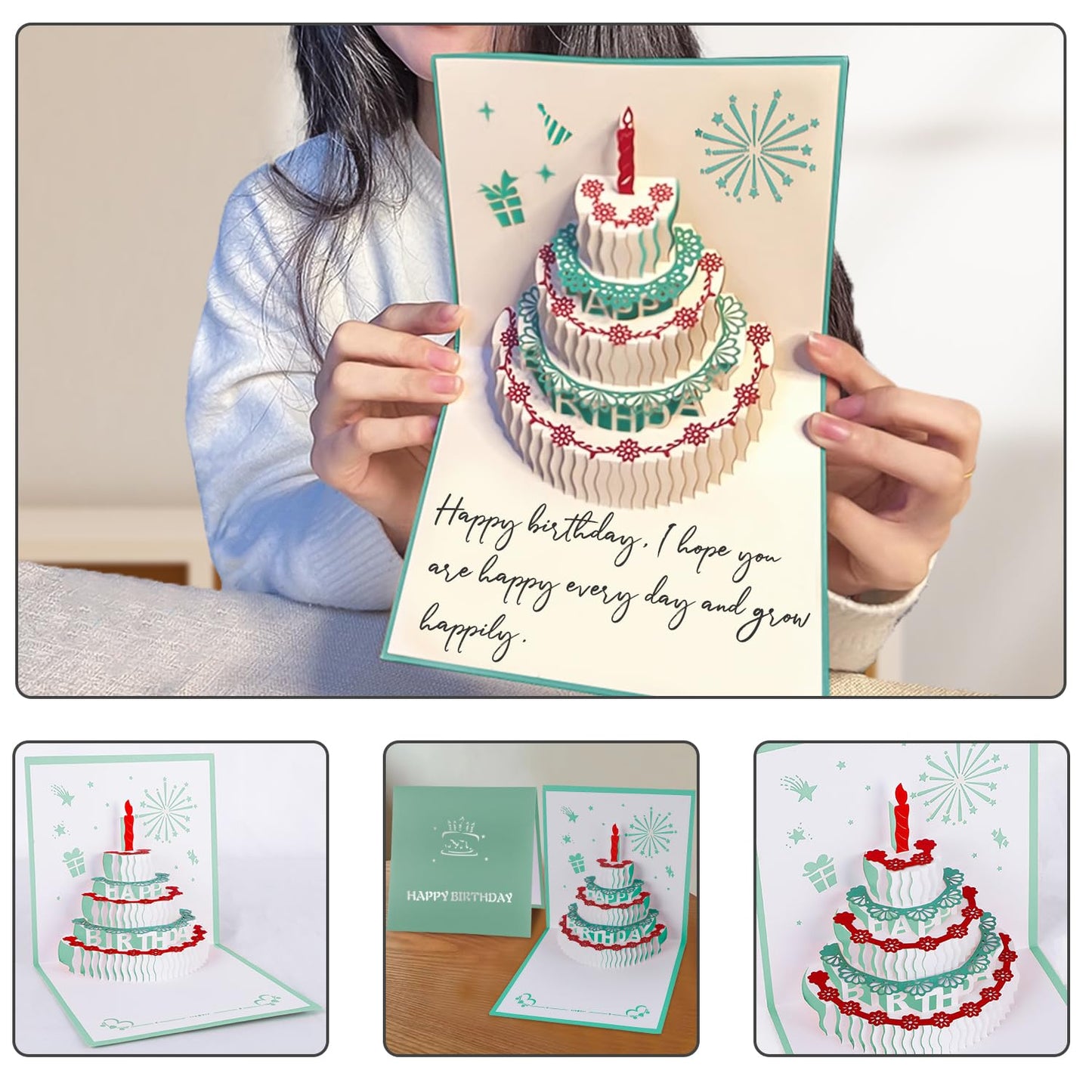 Juesly 8 Year Old Birthday Gifts for Boys - Socks for Boys with Pop Up Birthday Card, Presents for 8 Year Old