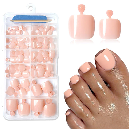 Lifextol 120PC Pink Press on Toenails for Women Fake Toe nail Press ons Acrylic Toe Press on Nails Set, Pink Press on Toe Nails Press on Fake Toenails Press ons Acrylic Toe Nail Tips Kit & Glue Tabs