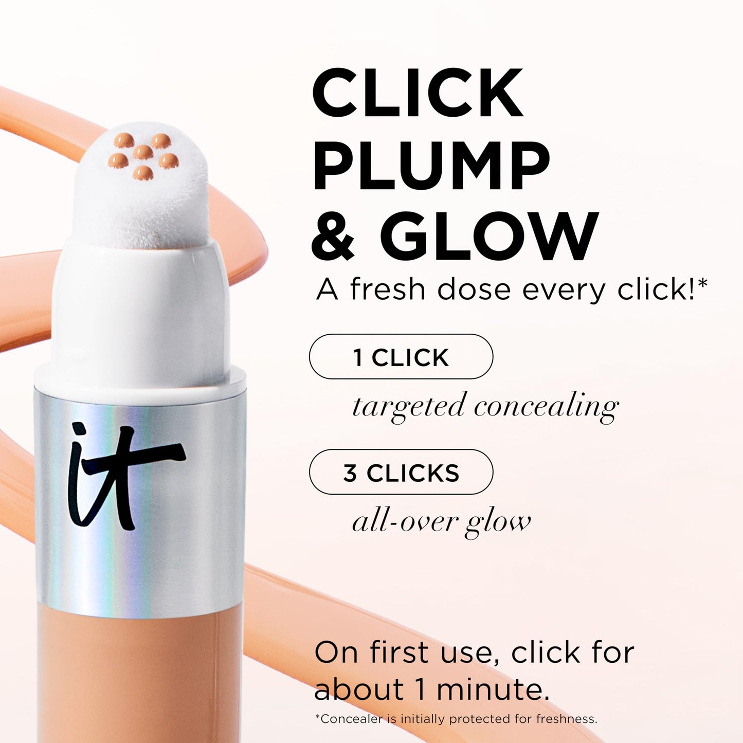 IT Cosmetics Do It All Radiant Concealer ­­– Makeup Concealer – Hydrate & Brighten – Creaseless Medium Coverage & Radiant Finish ­­– Niacinamide & Hyaluronic Acid - Light Neutral, 0.2 Fl Oz