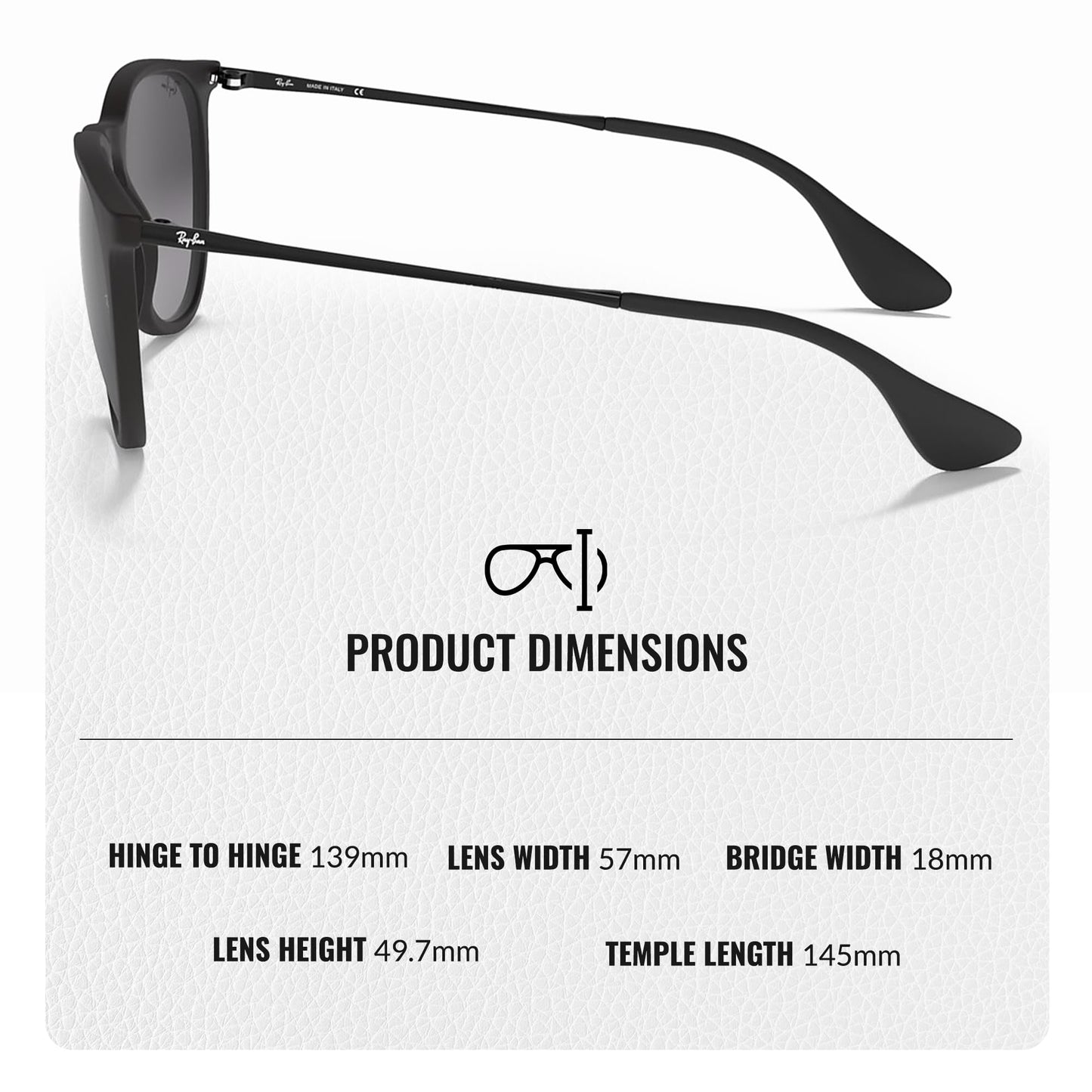 Ray-Ban RB4171F ERIKA CLASSIC Phantos Shape Sunglasses with Official Eyewear Kit
