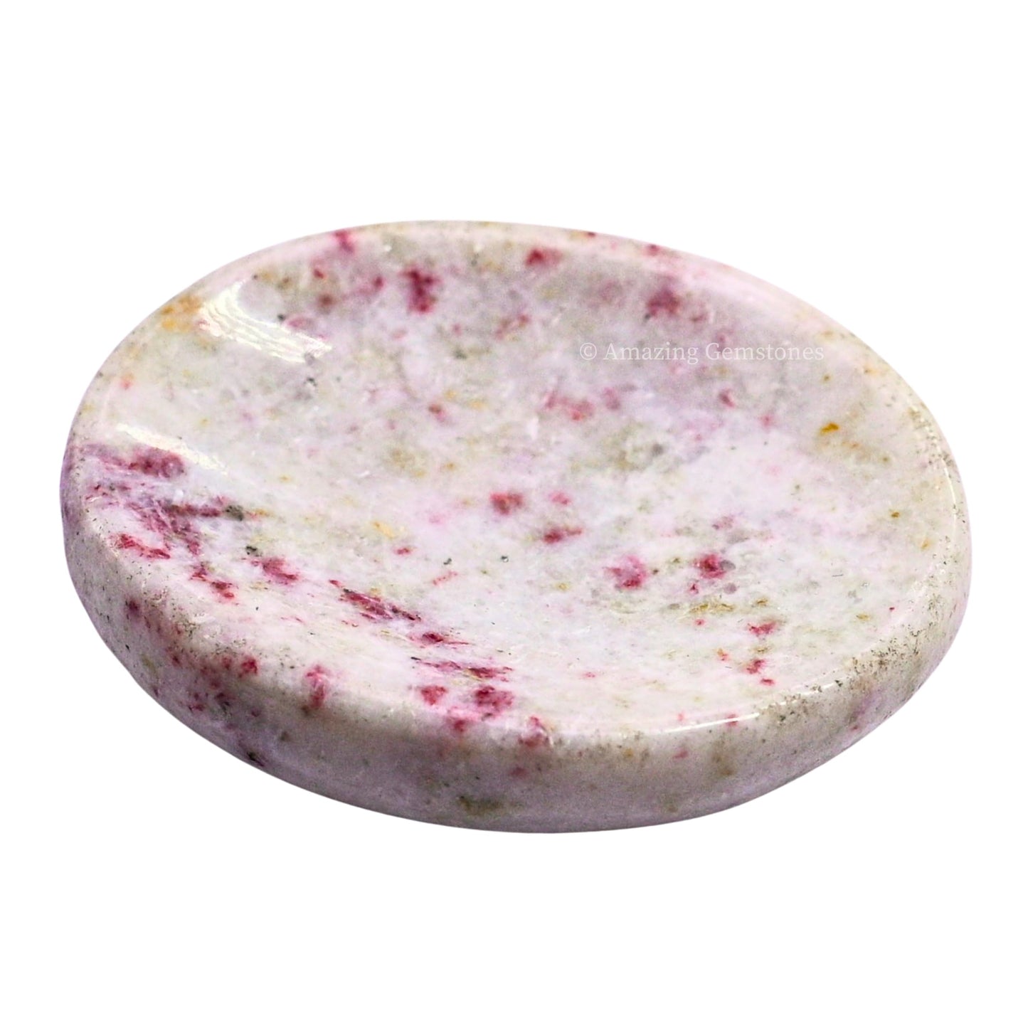 Amazing Gemstone Cinnabarite Worry Stone Crystals and Healing Stones - Worry Stones for Stress Relief Gifts - Piedra Crystal Fidget for Meditation - Unique Stocking Stuffers and Birthday Gifts