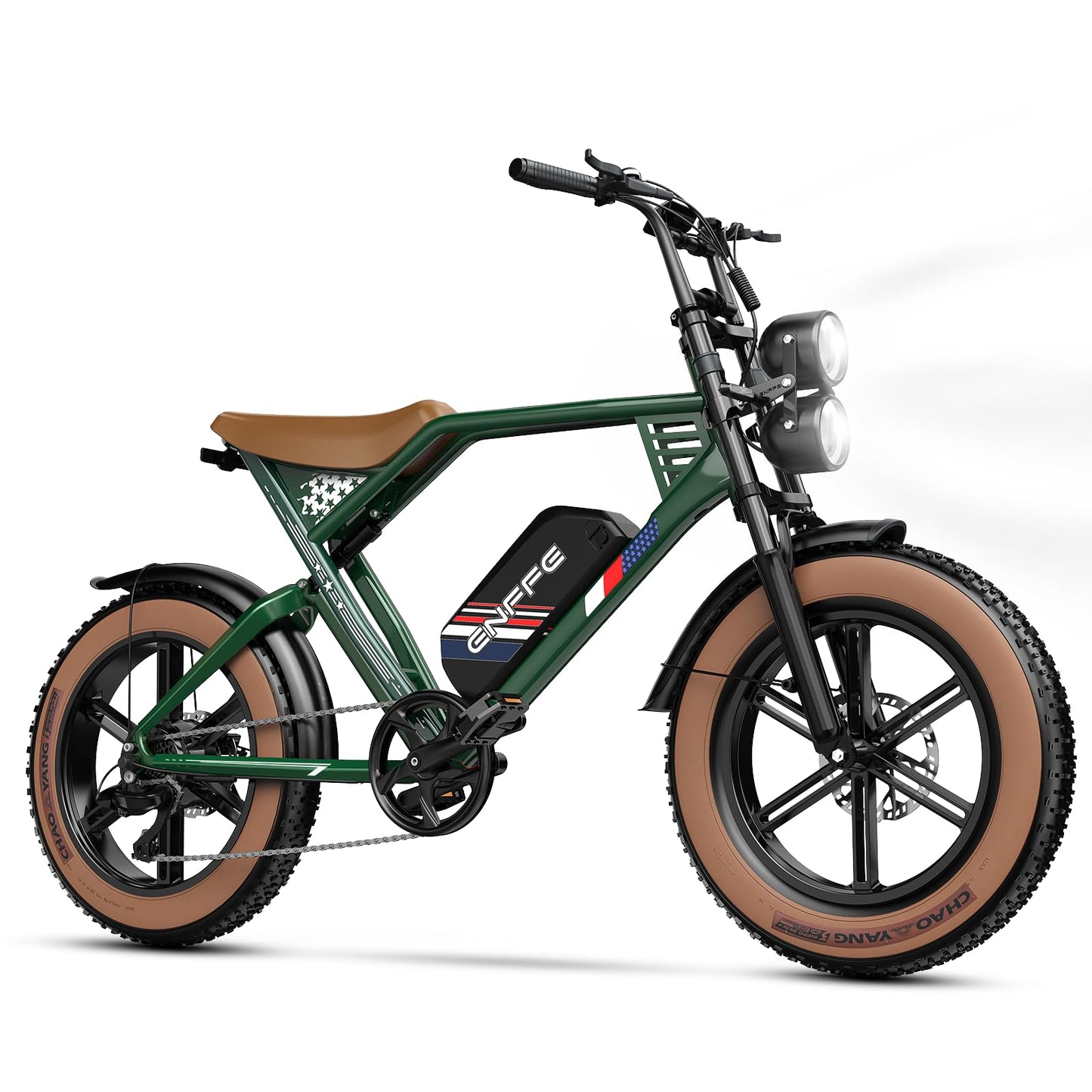 ES2 Ultra Off Road Electric Bike, 22.5 Ah Super Battery Full Suspension Ebike, 92NM Torque Super Power Hydraulics Ebike, Up to 32MPH and 100 Miles, 7-Speed 20" Fat Tire All Terrain Electric Bike