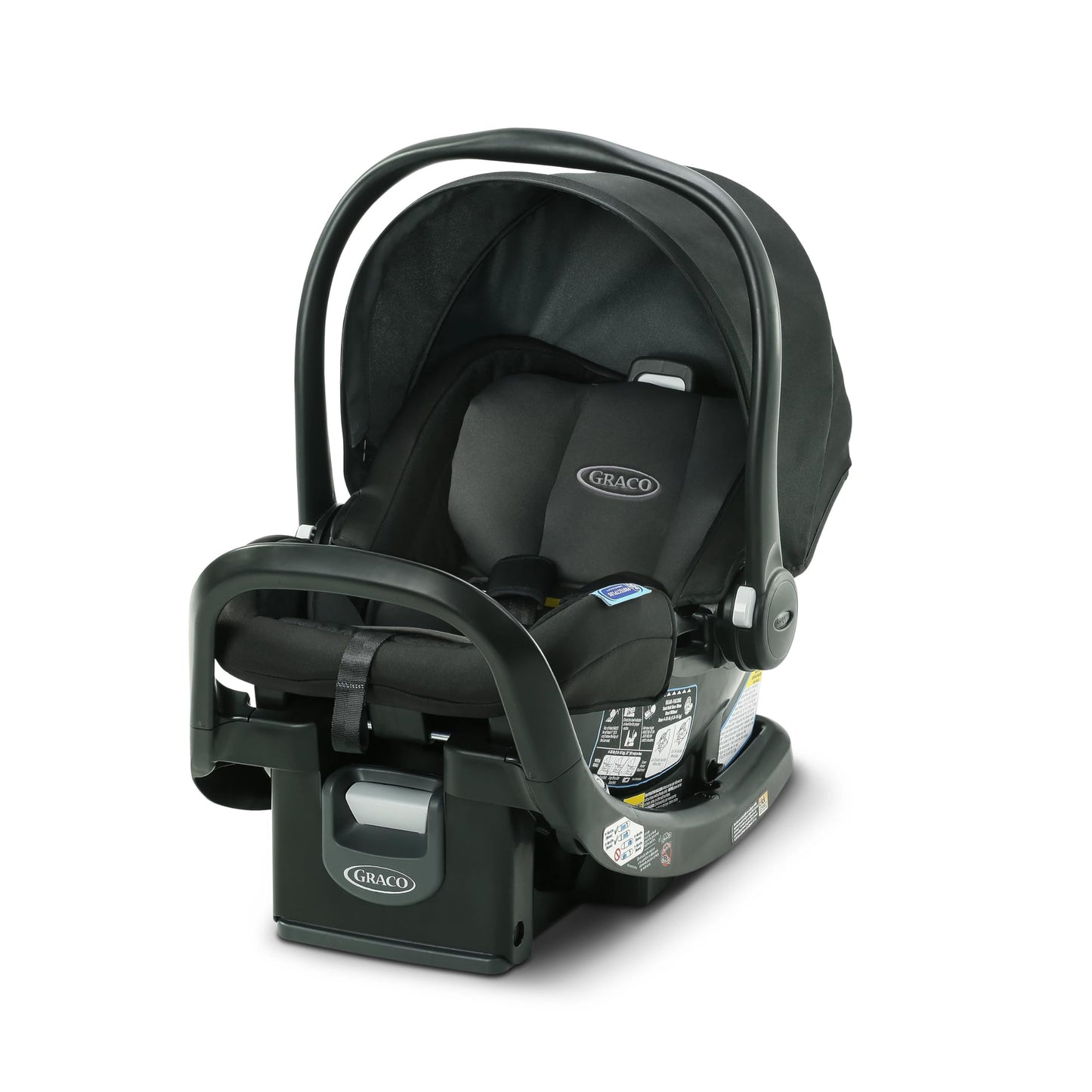GracoÂ® SnugRide SnugFit Infant Car Seat, Baby Car Seat with Anti Rebound Bar for Extra Safety, No-Rethread Harness, LATCH Equipped Carseat, Baby Essentials, Gift for New Parents, Gotham