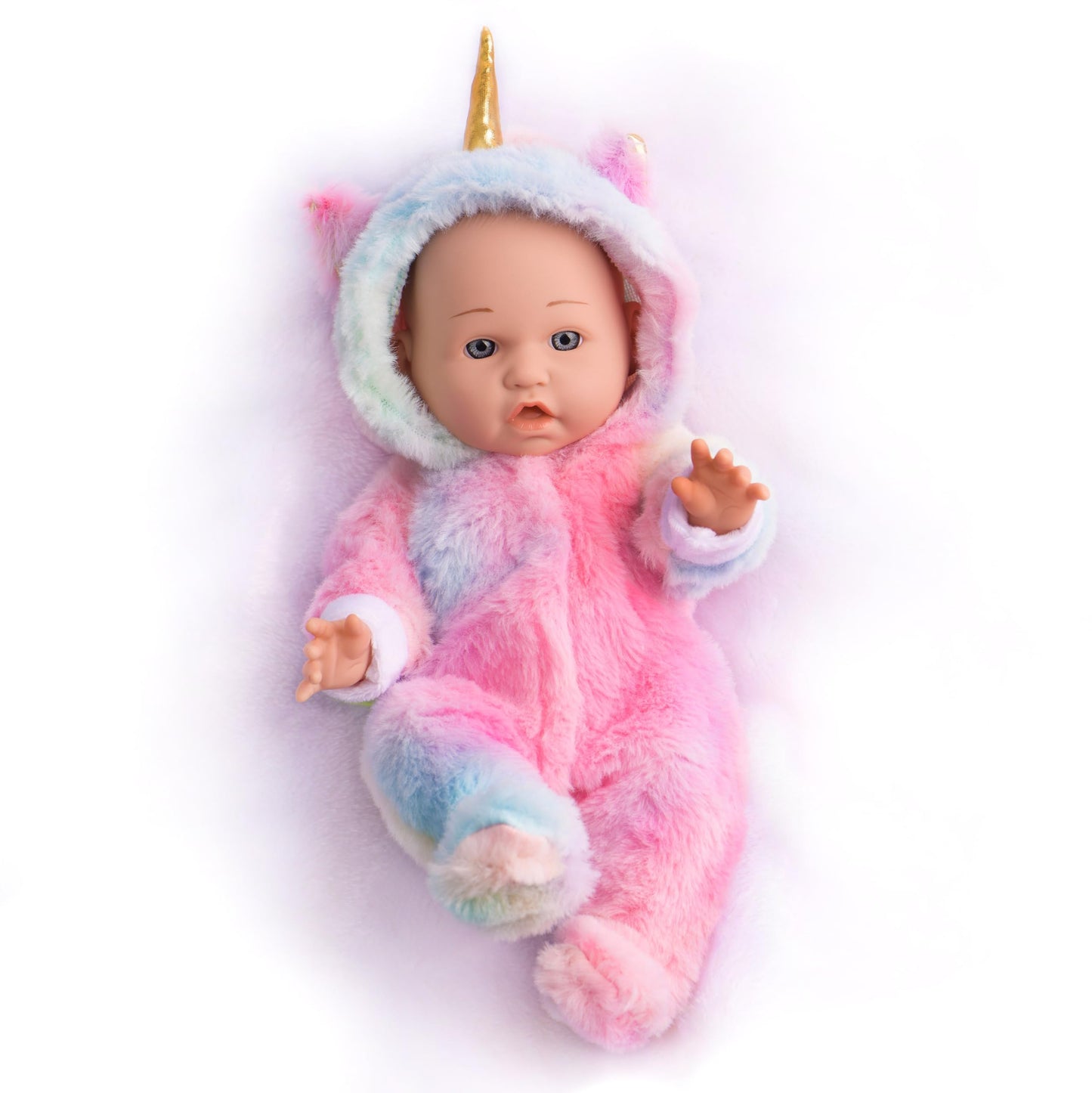 12 Inch Baby Dolls with Unicorn Clothes In Gift Box, With Doll Accessories Unicorn Onesie Clothes Feeding Bottle Pacifier Blanket, Play Set Toy for 3 4 5 6 Years Toddlers, Christmas Birthday Ideal