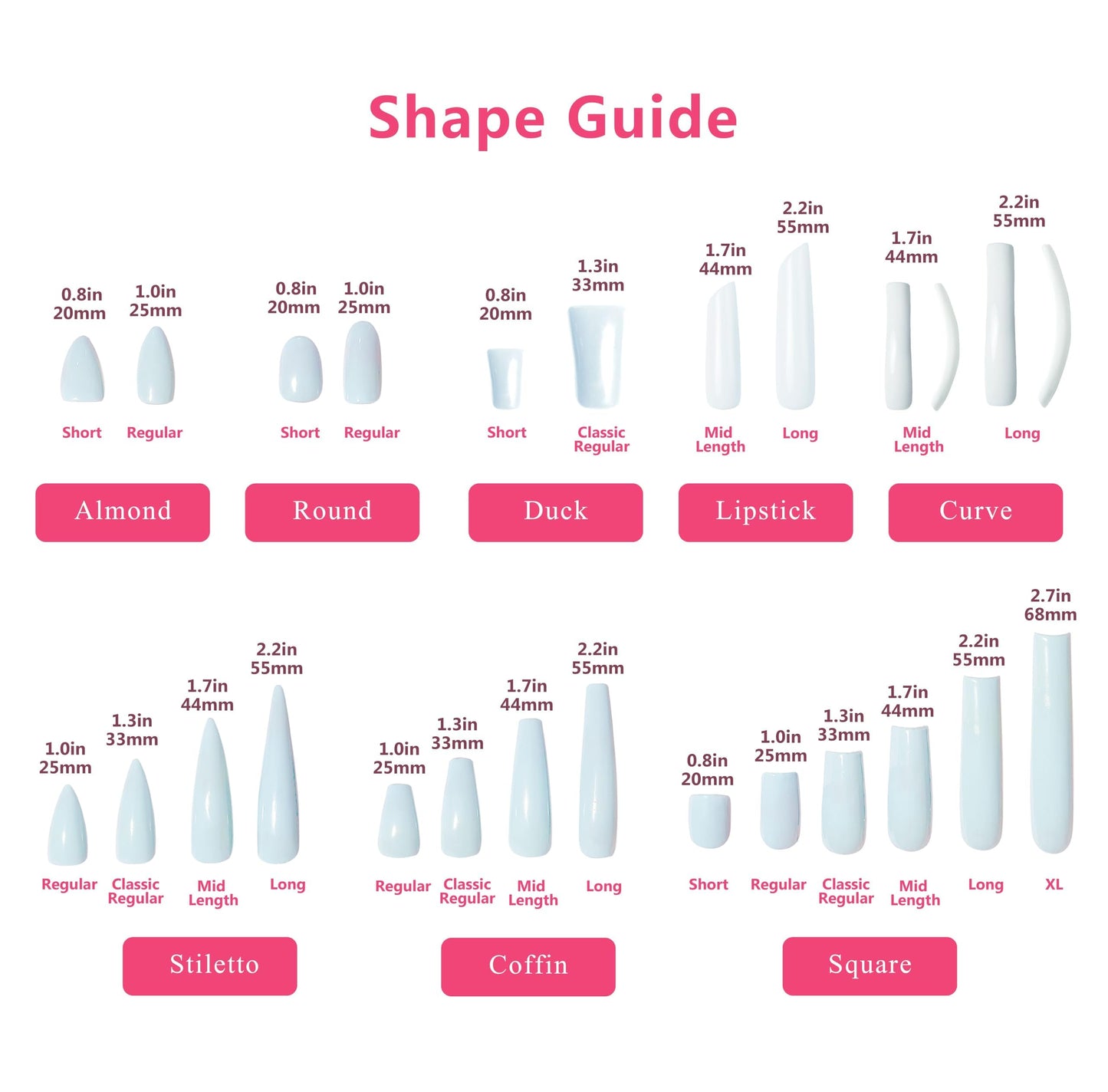 LOVFUL Press on Nails Dare to Roar French Tip | Handmade with Full Covered Crystals | Reusable Full Cover Nails | Duck Classic Regular 1.3 in | H153-L