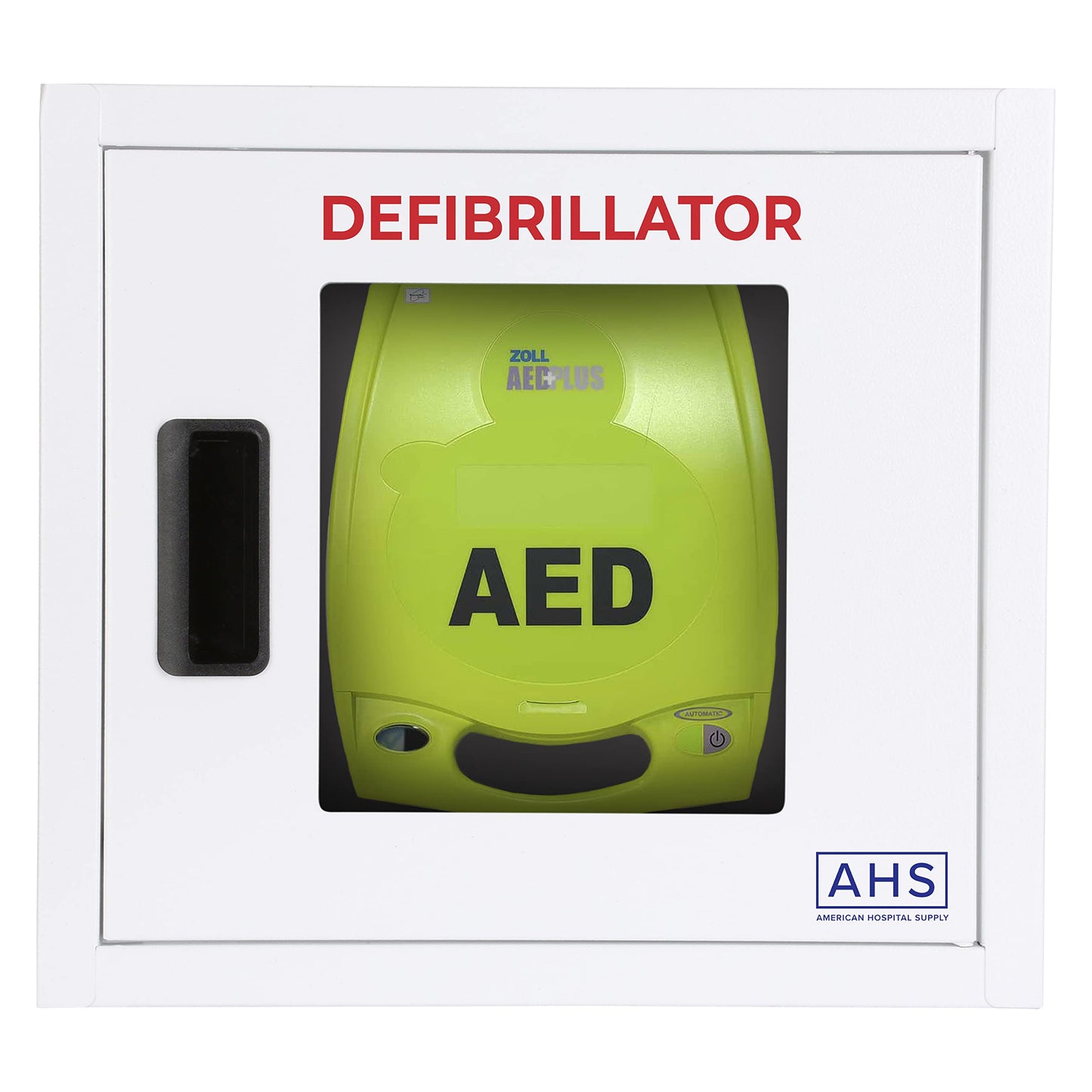 American Hospital AED Cabinet | AED Defibrillator Wall Mounted Storage Cabinet Non Alarmed White | Large Fits Zoll/Cardiac Science/All Brands