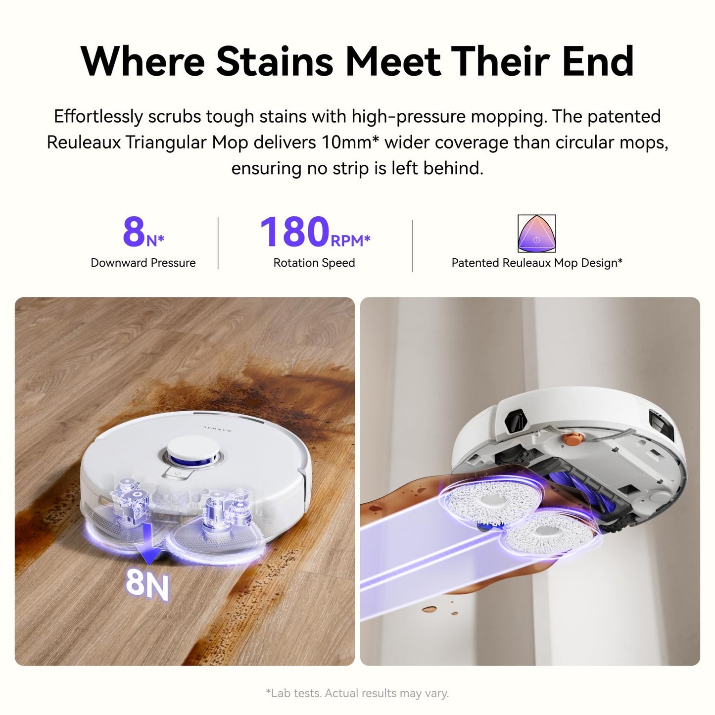 NARWAL Freo X10 Pro Robot Vacuum and Mop Combo, 11,000Pa Suction, DualFlow Tangle-Free System, MopExtend Edge Cleaning, Self-Emptying, Auto Mop Wash & Dry, LiDAR Navigation, for Pet Hair & Hard Floors