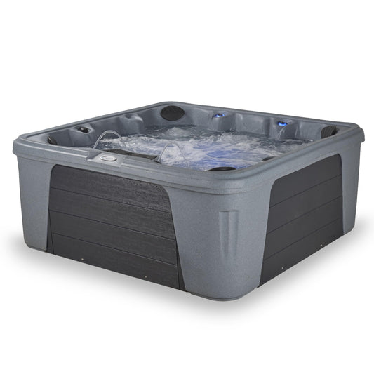 Palm Beach Outdoor Hot Tub, Fits 7 Adults, 30-Jets, Built in Ice Bucket, Free Cover & Filter, Great for After Workouts & Relaxation with Family/Friends