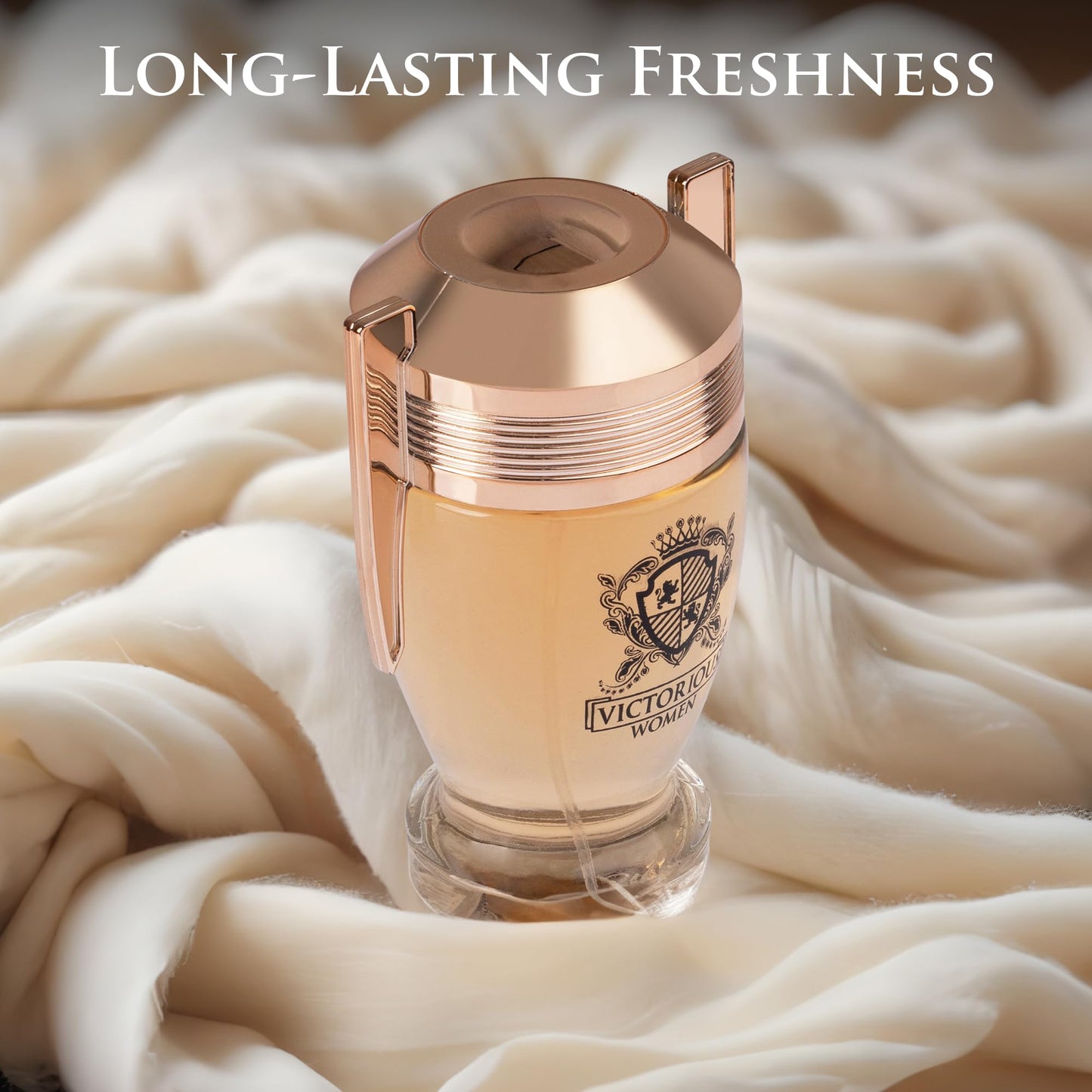 Victorious Eau De Parfum for Women Filled with Sweet Floral, Tropical Fruit, Powdery Gourmand Tone & Creamy, Fluffy Note - Base of Vanilla, Sensual Musk & Earthy Sandalwood Elegant 100ml Bottle